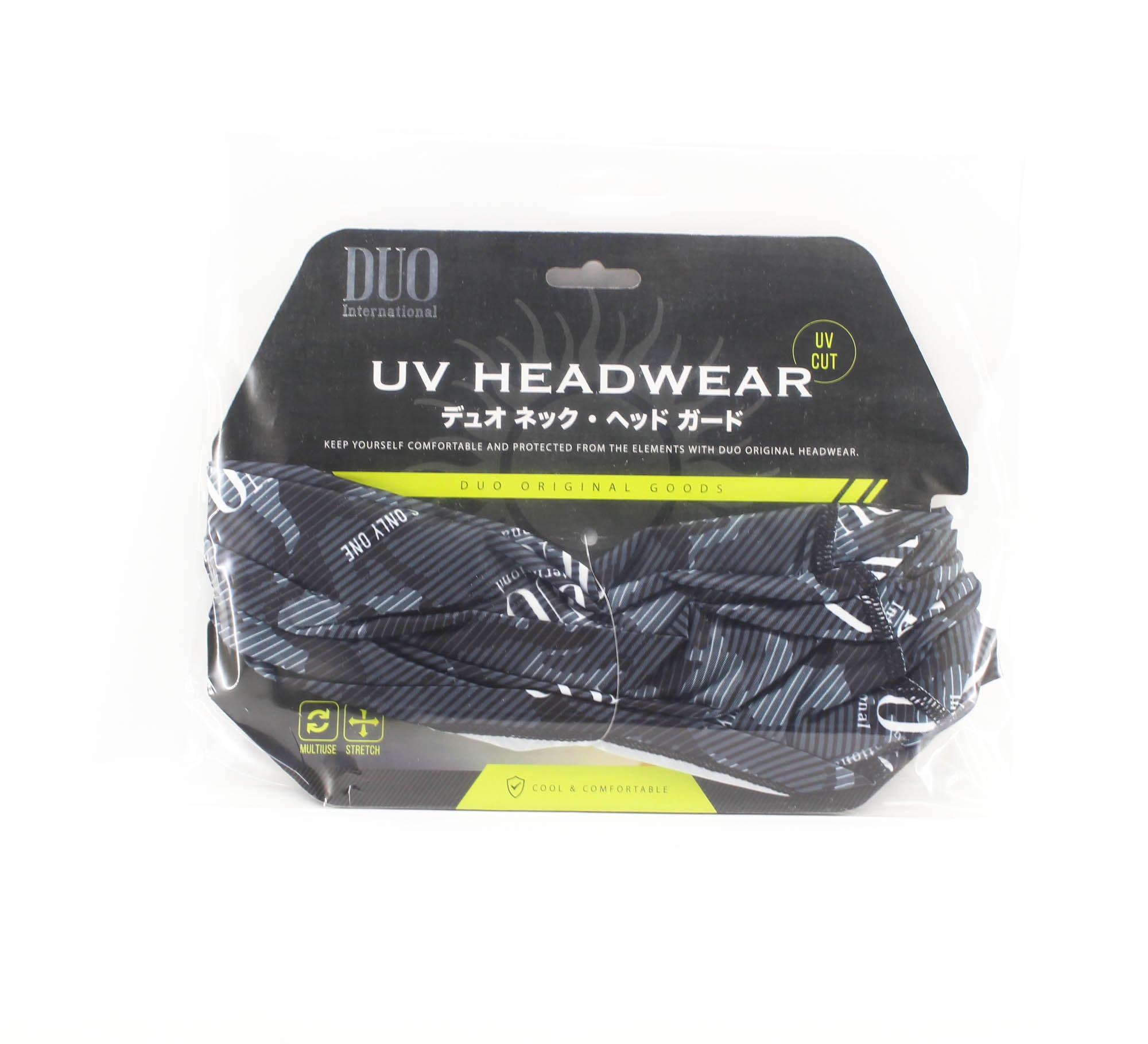 Duo Neck Gaiter UV Head Wear Free Size Original Black Camou (7400)