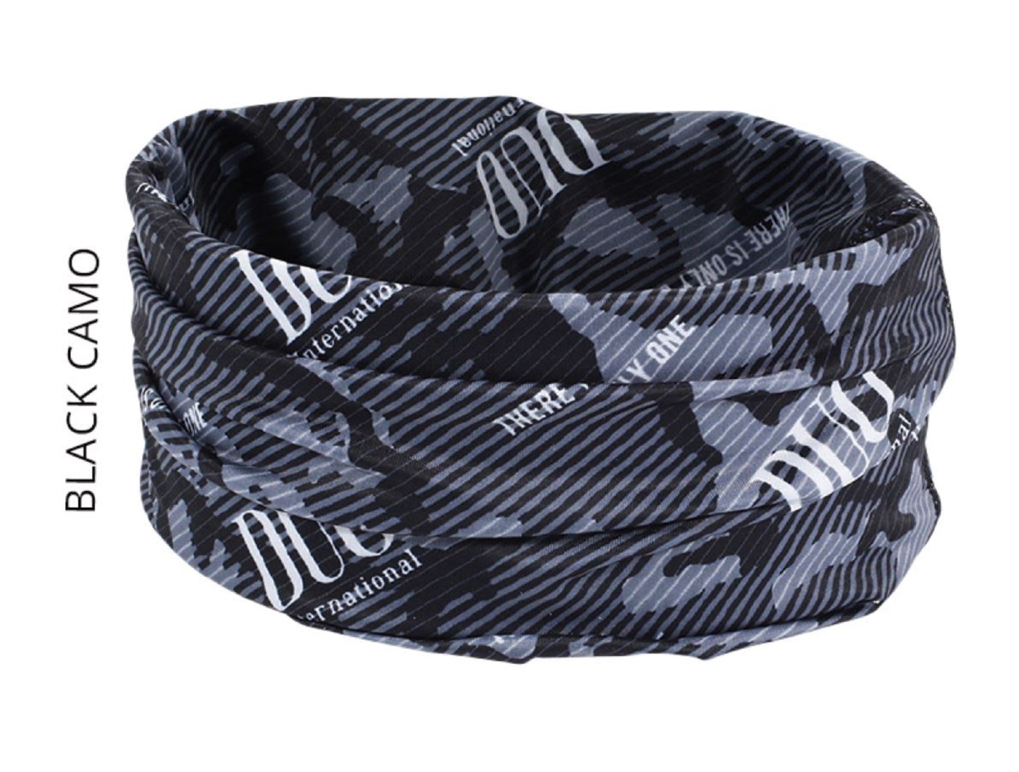 Duo Neck Gaiter UV Head Wear Free Size Original Black Camou (7400)