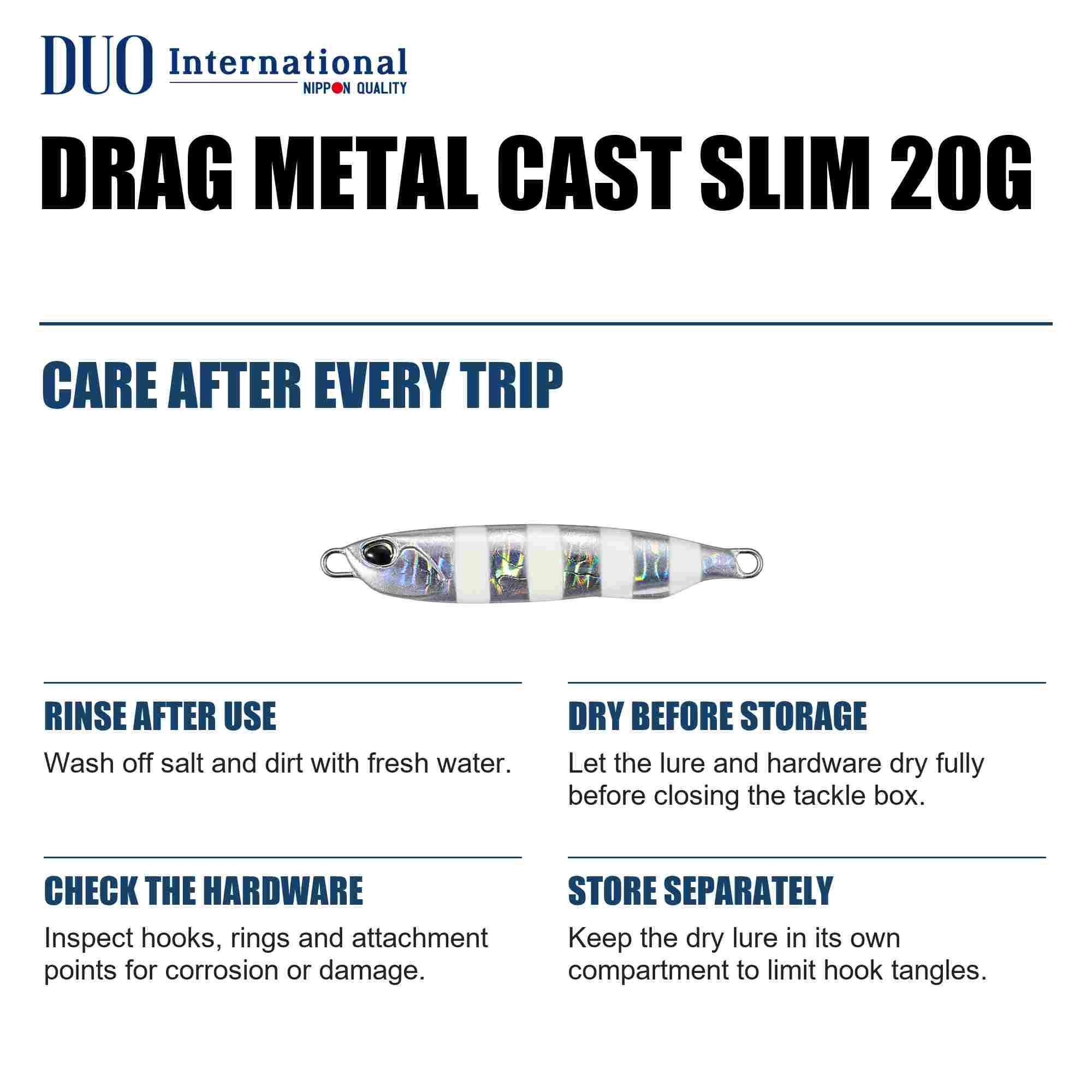 Duo Metal Jig Drag Metal Cast Slim 20 grams PJA0101 (8278)