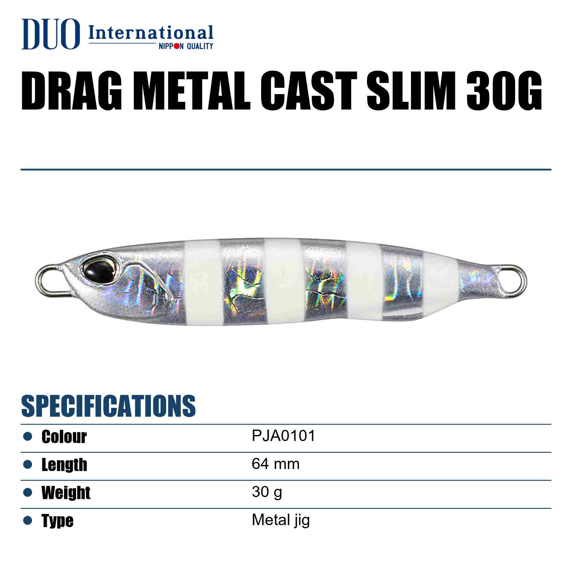 Duo Metal Jig Drag Metal Cast Slim 30 grams PJA0101 (8353)