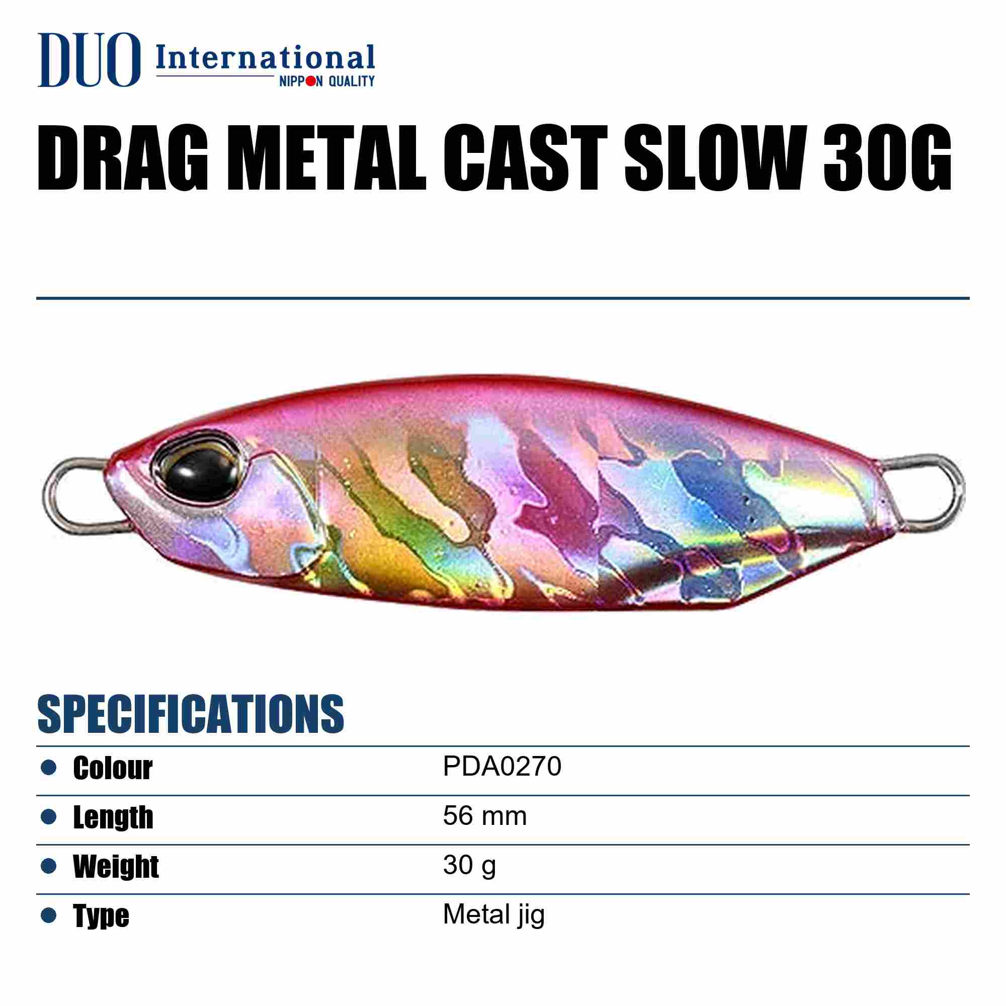 Duo Metal Jig Drag Metal Cast Slow 30 grams PDA0270 (0537)