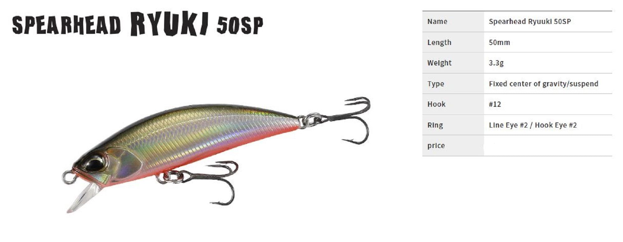 Duo Spearhead Ryuki 50SP Suspend Lure ADA4068 (3019)