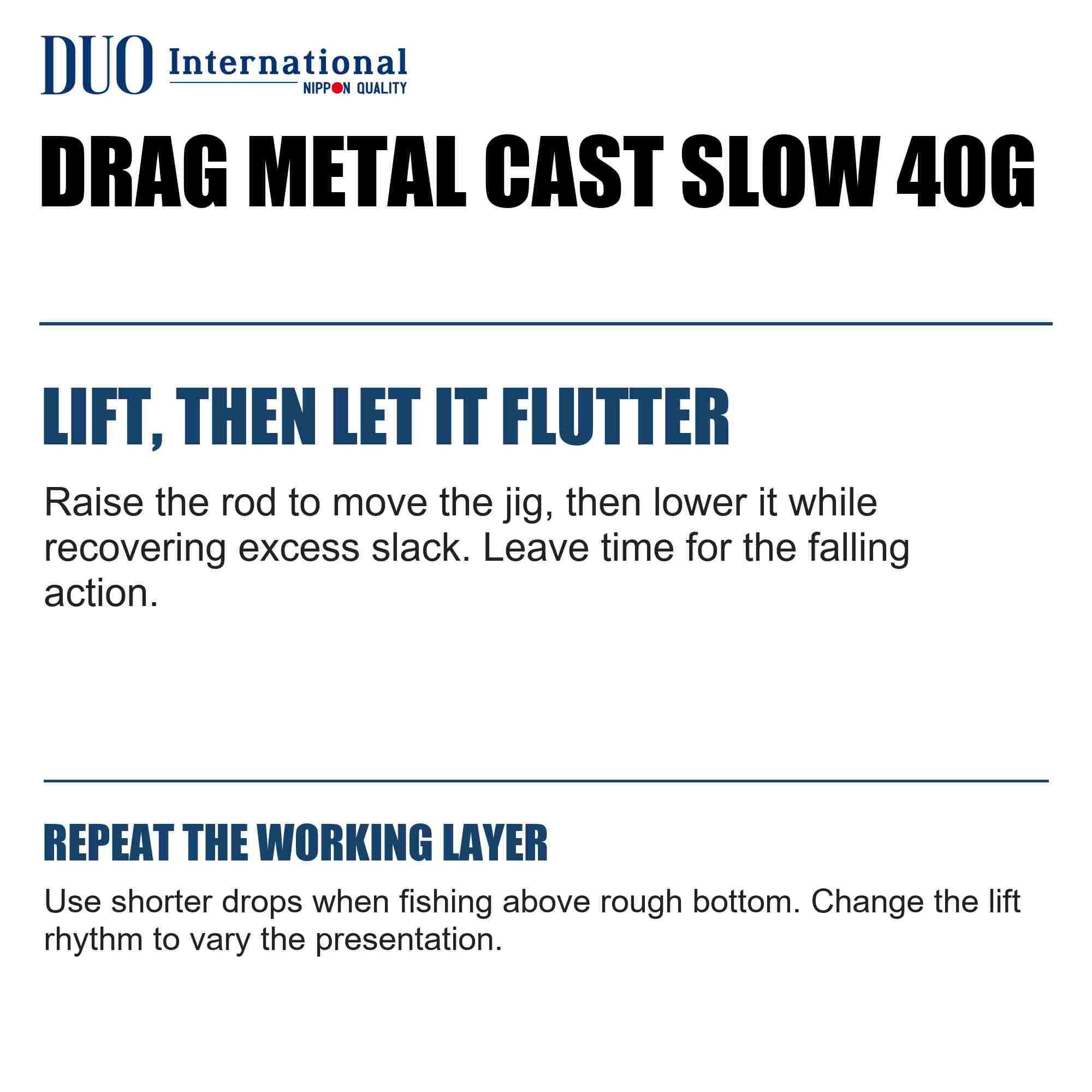 Duo Metal Jig Drag Metal Cast Slow 40 grams PJAZ142 (7550)
