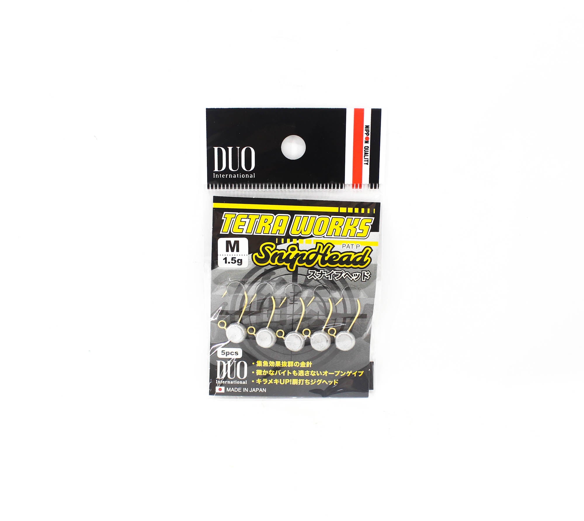 Duo Tetra Works Snip Head 1.5 grams Size M, 5/pack 1.5g (0024)