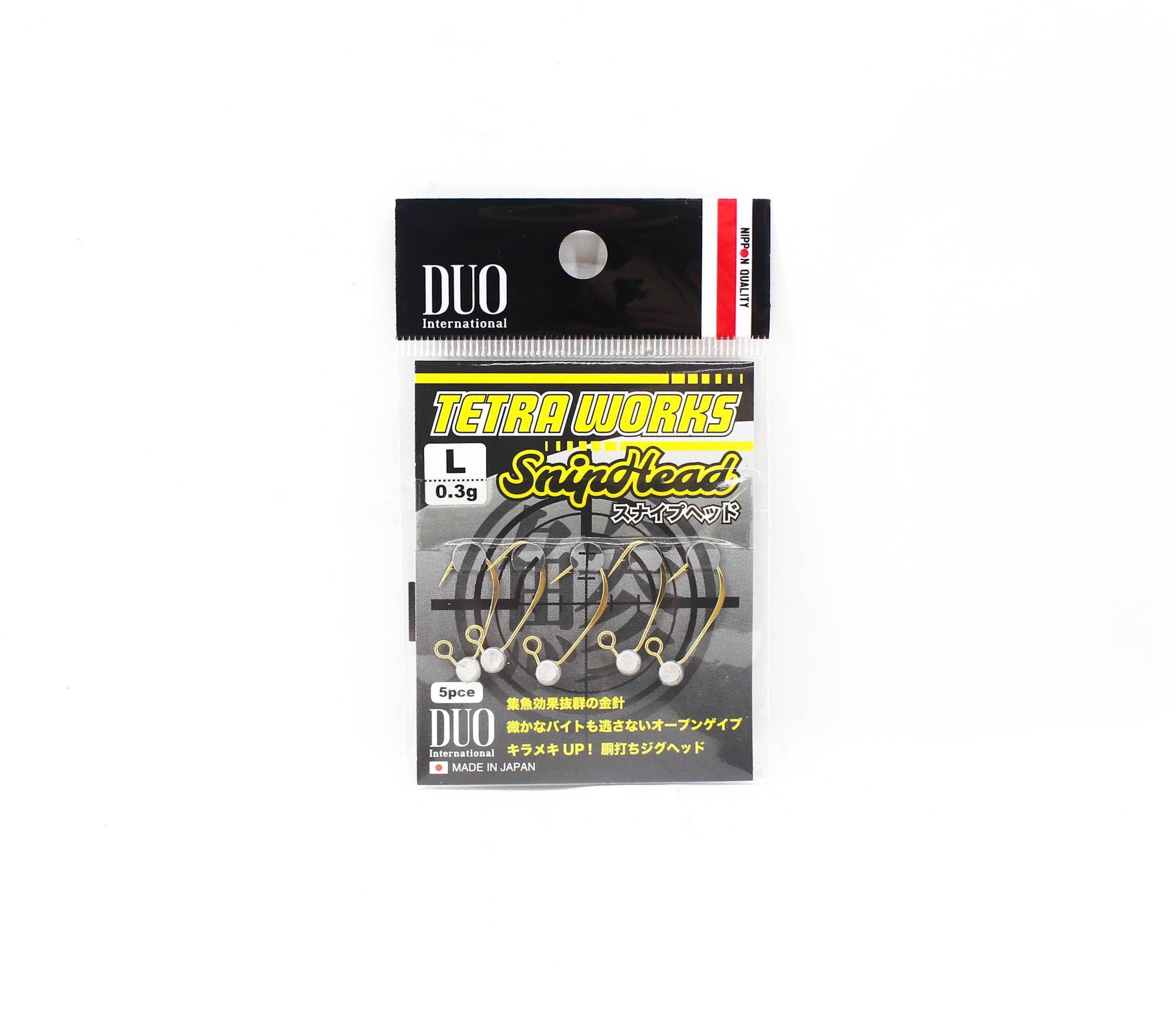 Duo Tetra Works Snip Head 0.3 grams Size L, 5/pack 0.3g (0031)