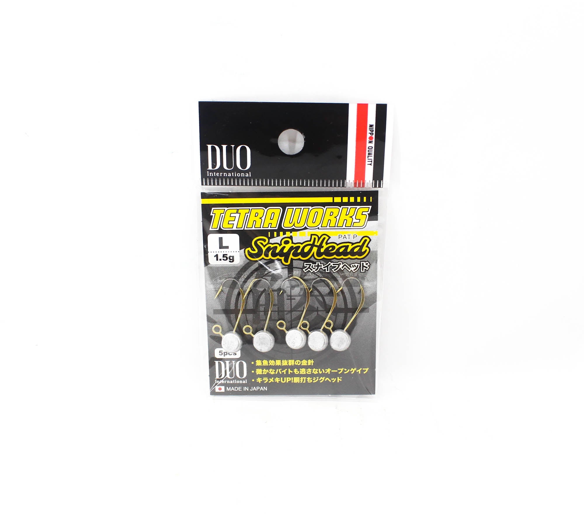 Duo Tetra Works Snip Head 1.5 grams Size L, 5/pack 1.5g (0086)