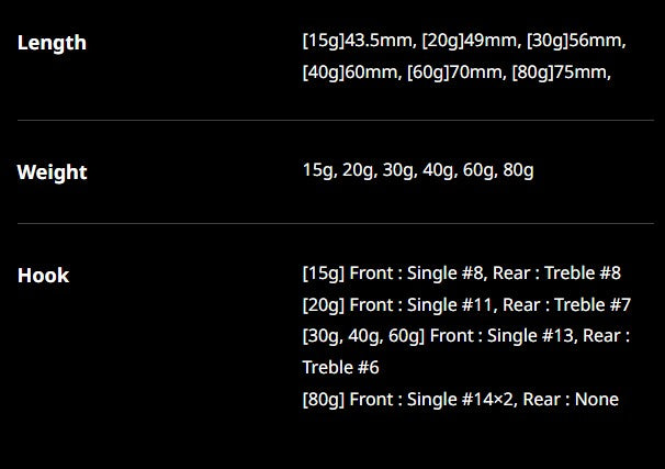 Duo Metal Jig Drag Metal Cast Slim 60 grams PPA0394 (2325)