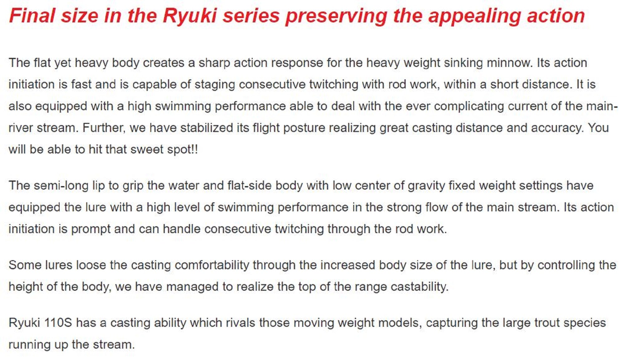 Duo Spearhead Ryuki 110S SW Sinking Lure ADA0119 (4695)