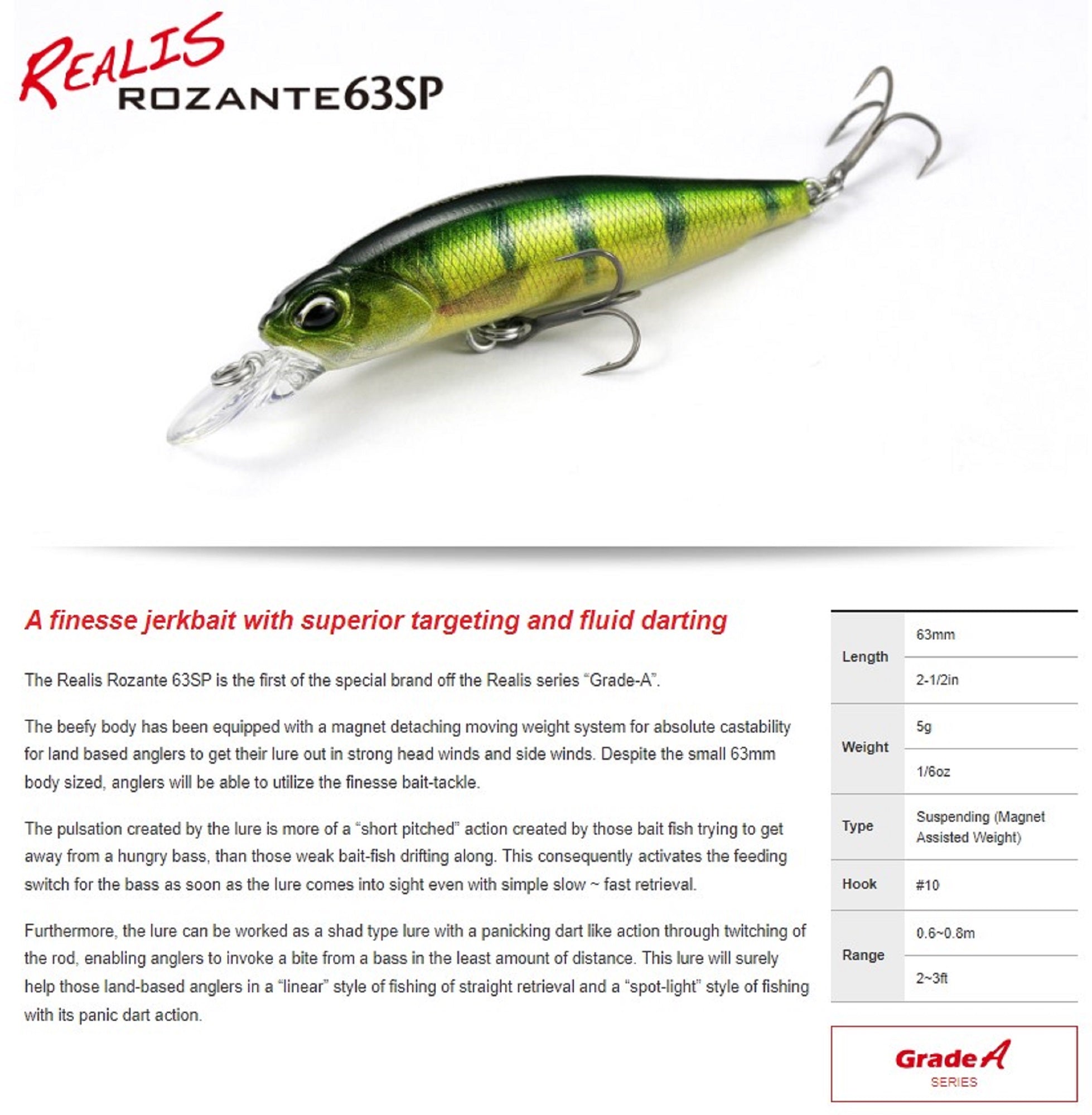 Duo Realis Rozante 63 SP Suspend Lure ACC4834 (7870)