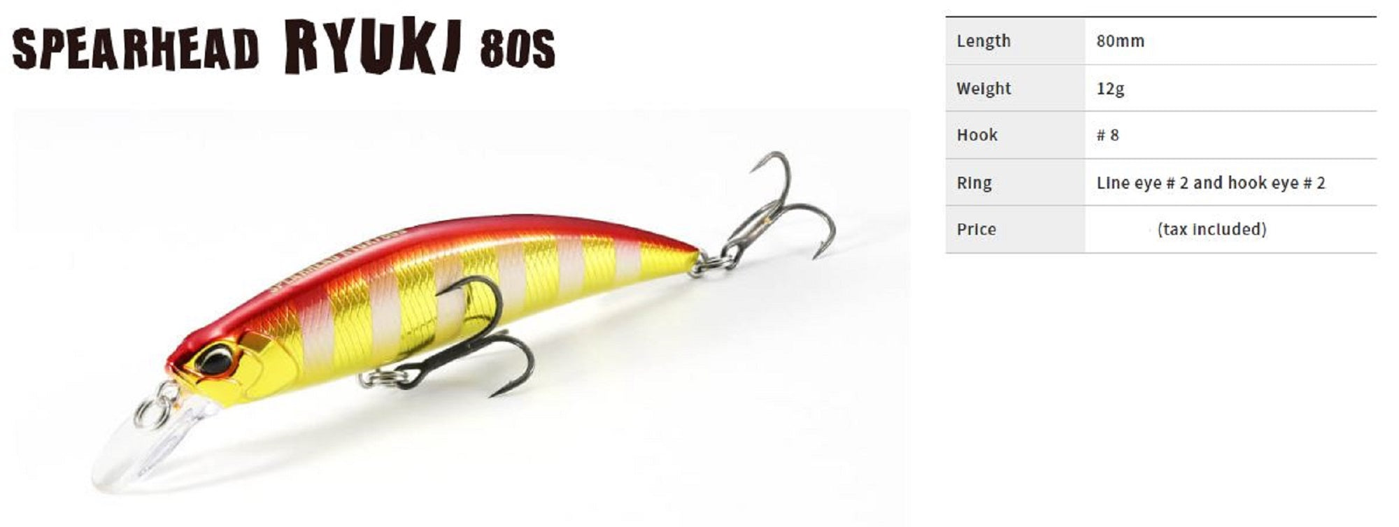 Duo Spearhead Ryuki 80S Sinking Lure ACCZ153 (7962)