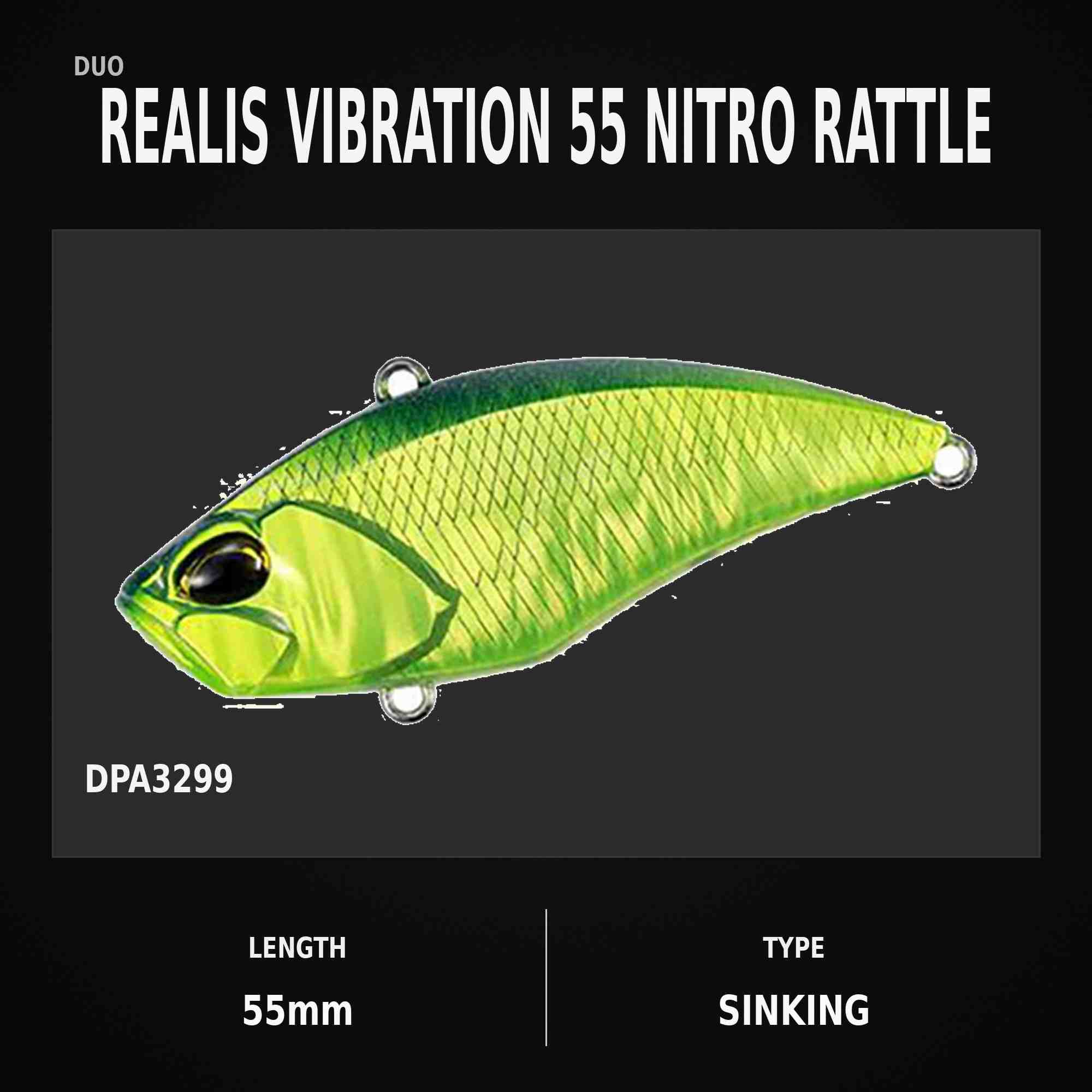 Duo Realis Vibration 55 Nitro Rattle Sinking Lure DPA3299 (9560)