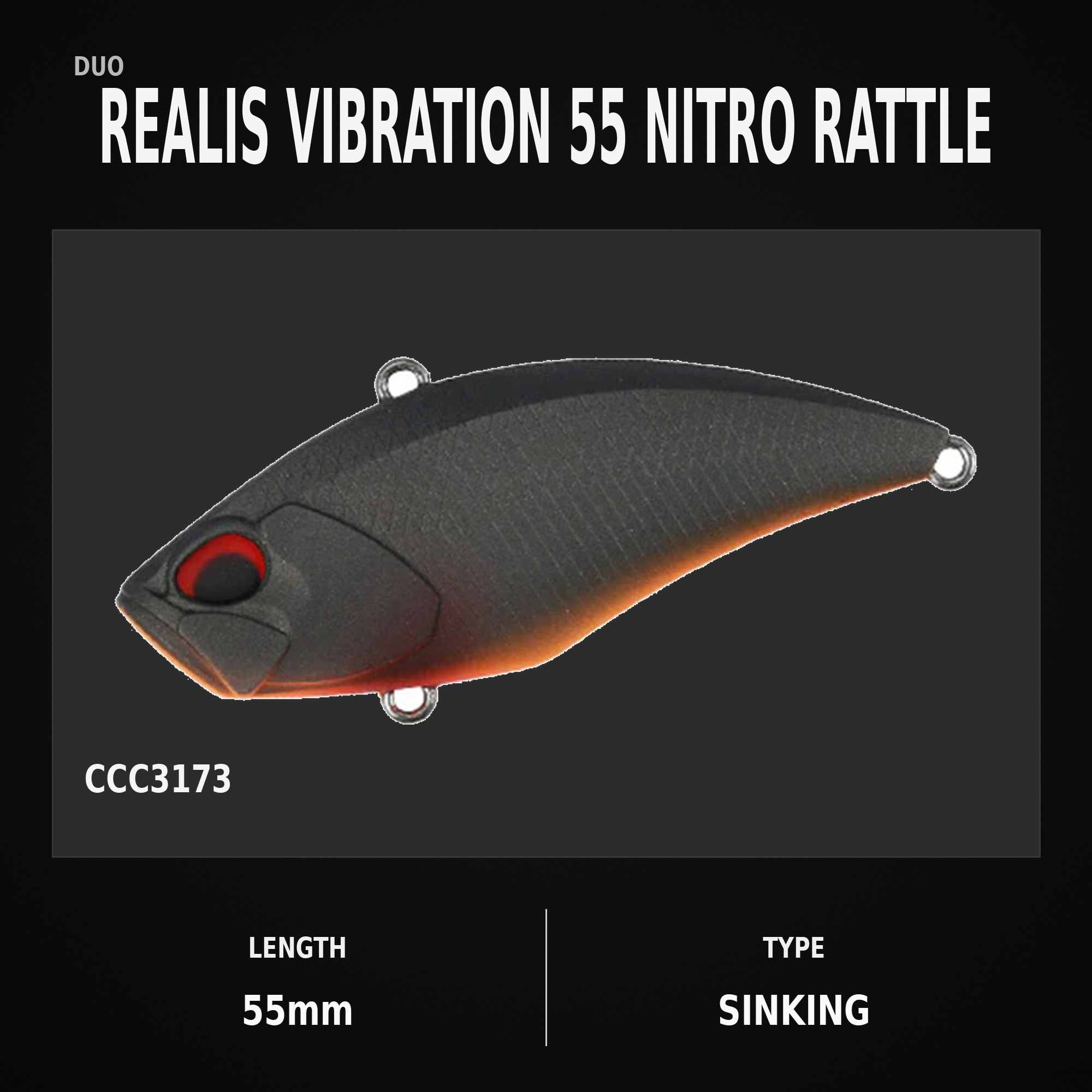 Duo Realis Vibration 55 Nitro Rattle Sinking Lure CCC3173 (9591)