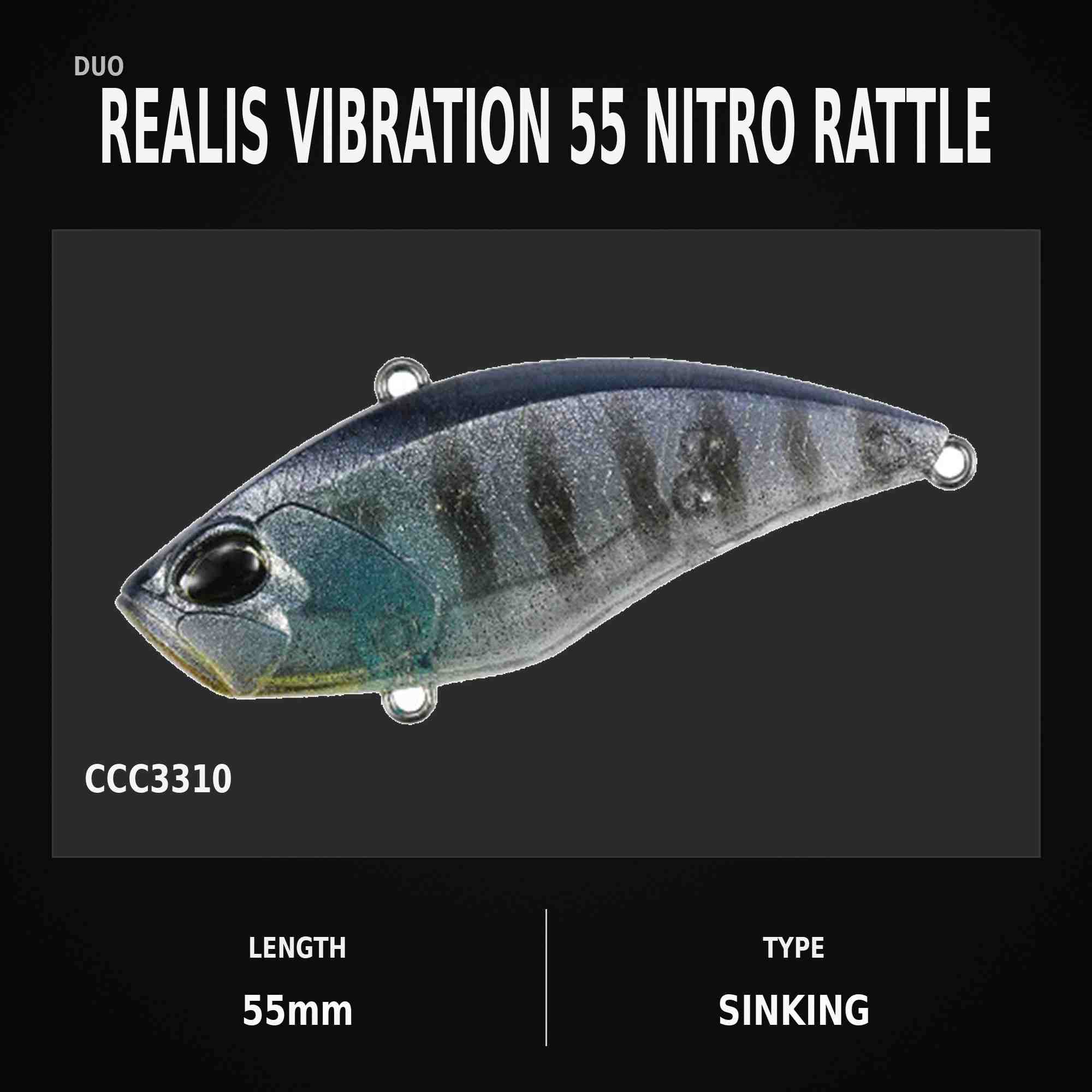 Duo Realis Vibration 55 Nitro Rattle Sinking Lure CCC3310 (9607)