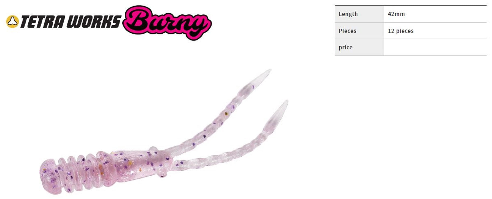 Duo Soft Lure Tetra Works Burny 42mm 12 per pack S516 (0139)