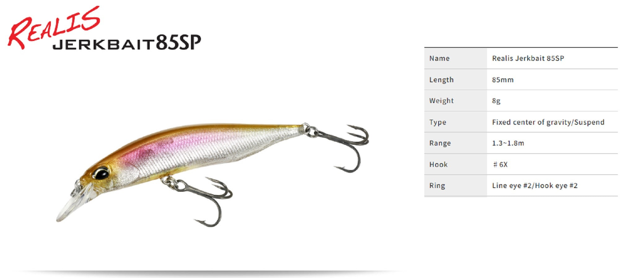 Duo Realis Jerkbait 85SP Suspend Lure CCC3864 (8746)