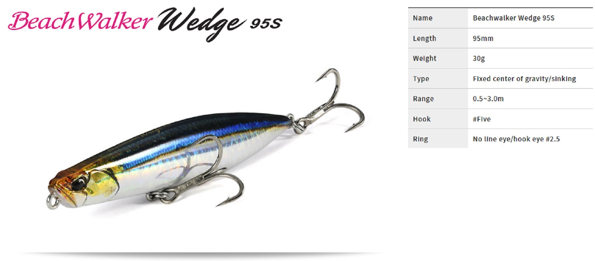 Duo Beach Walker Wedge 95 mm 30 grams Sinking Lure ANA0488 (9070)