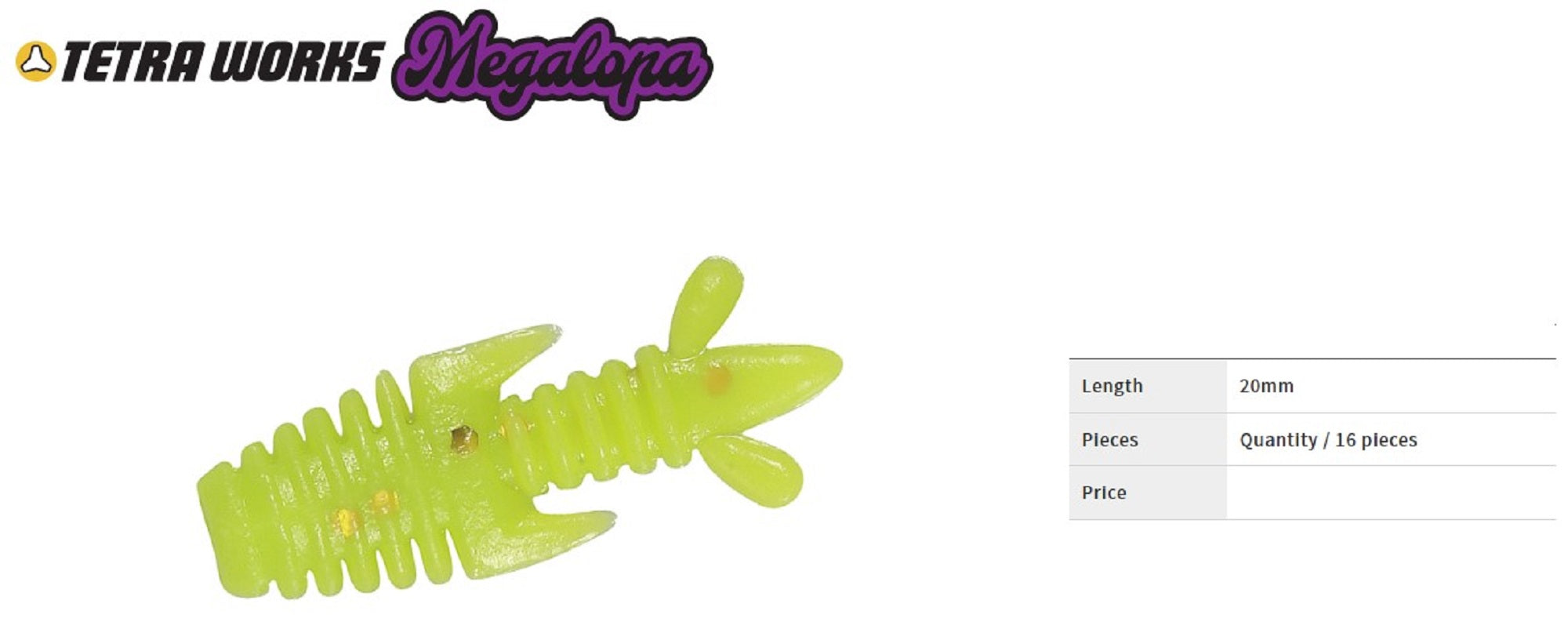 Duo Soft Lure Tetra Works Megalopa 20mm 16 per pack S524 (3428)