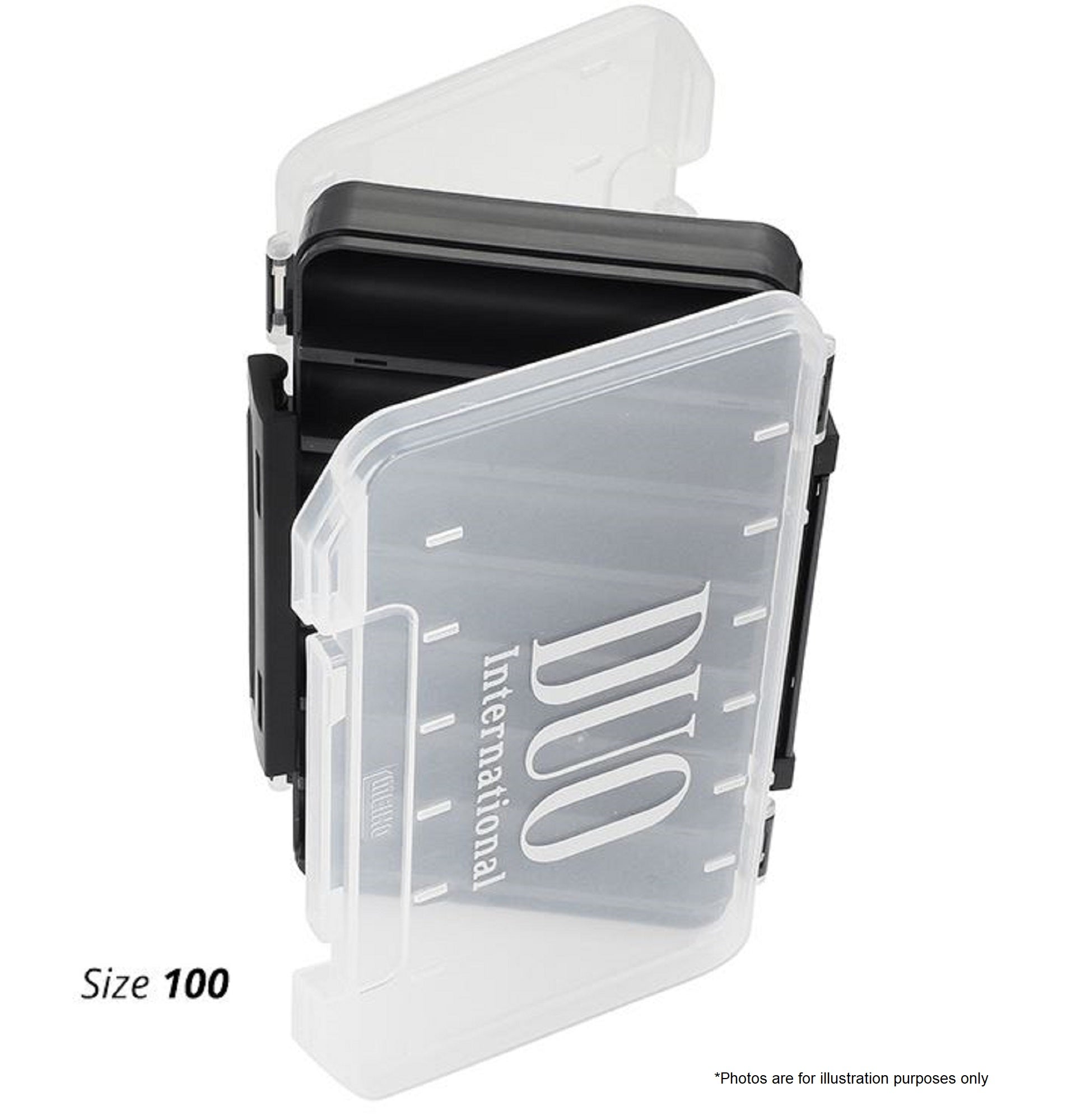 Duo Meiho Tackle Box Reversible 100 200 x 126 x 36 mm Black Gold (8478)