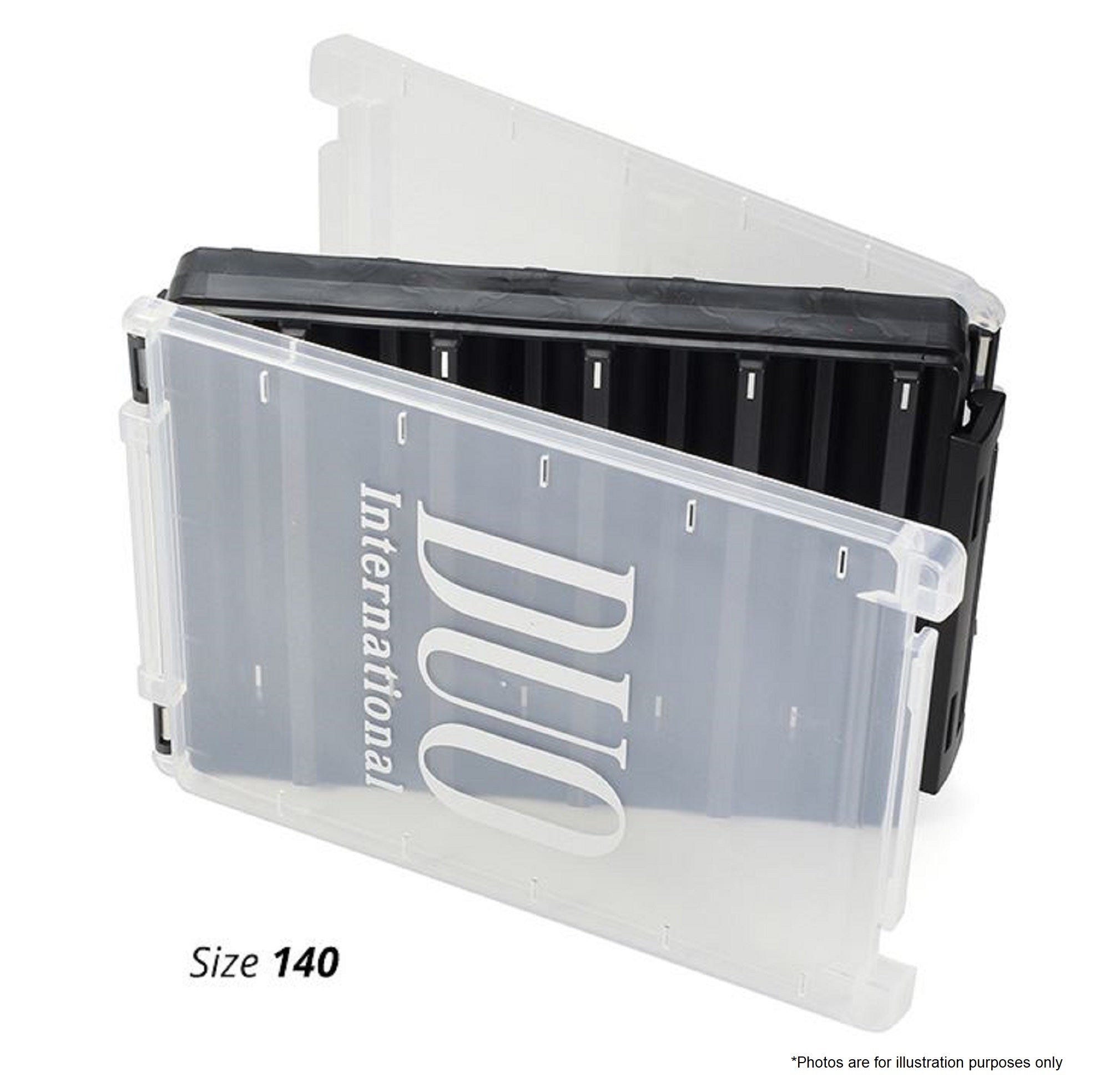 Duo Meiho Tackle Box Reversible 140 205 x 140 x 40 mm Black Gold (8492)