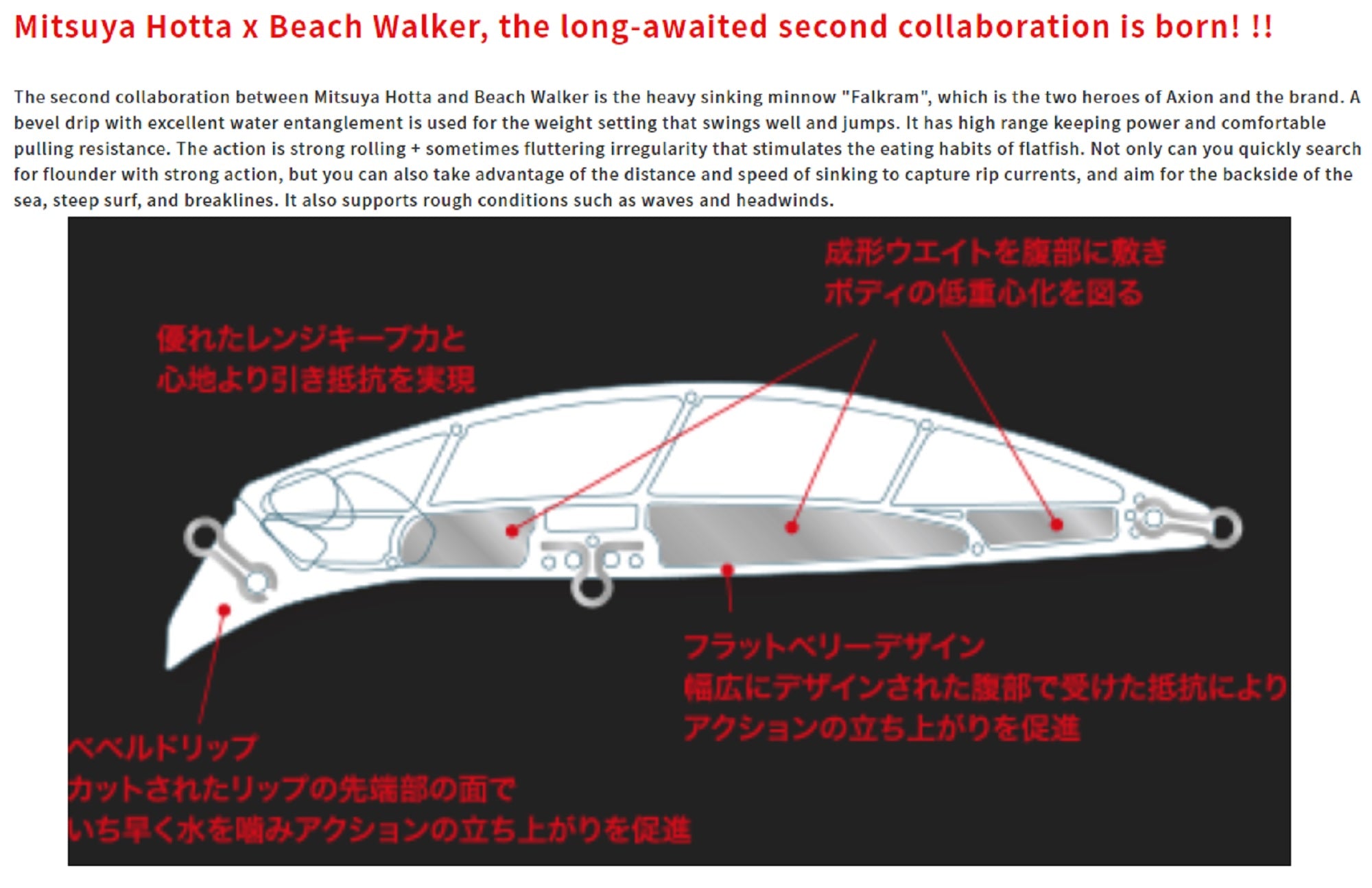 Duo Beach Walker Fulcrum 95 Sinking Lure ACC0028 (0884)