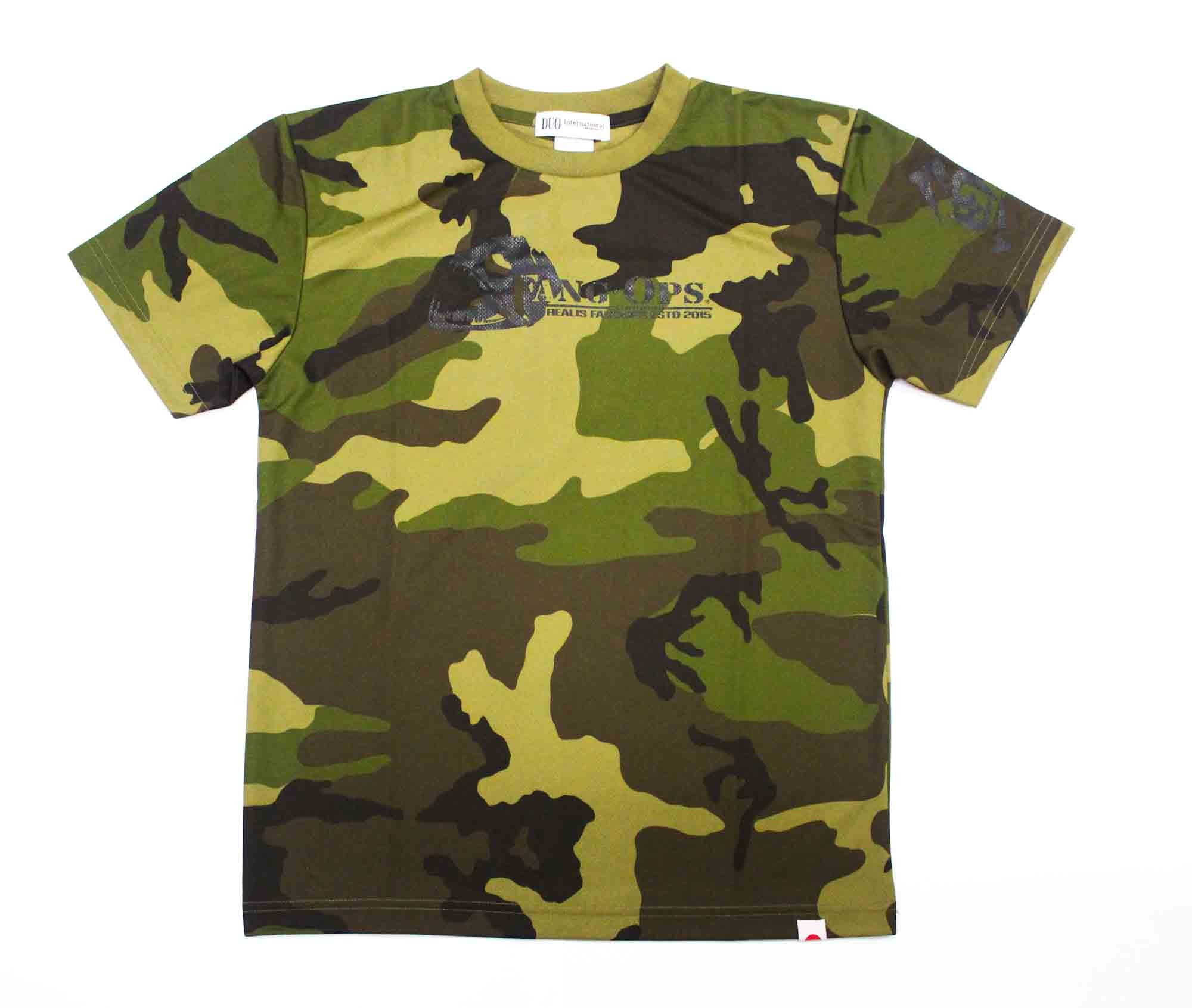 Duo T Shirt Fang Ops Beast Short Sleeve Dry Fit Army Green Size S (1454)