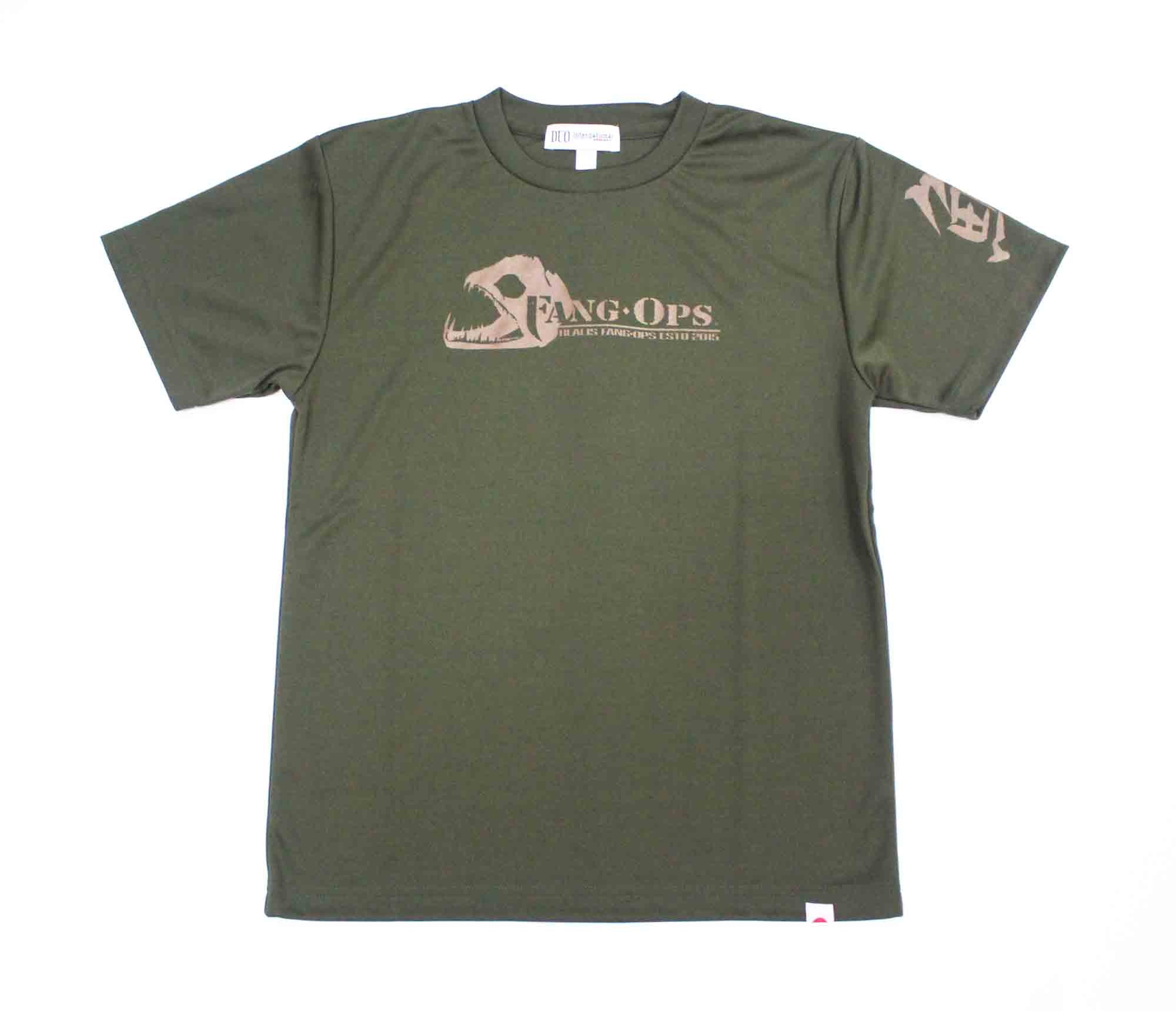 Duo T Shirt Fang Ops Beast Short Sleeve Dry Fit Army Green Size XL (1485)