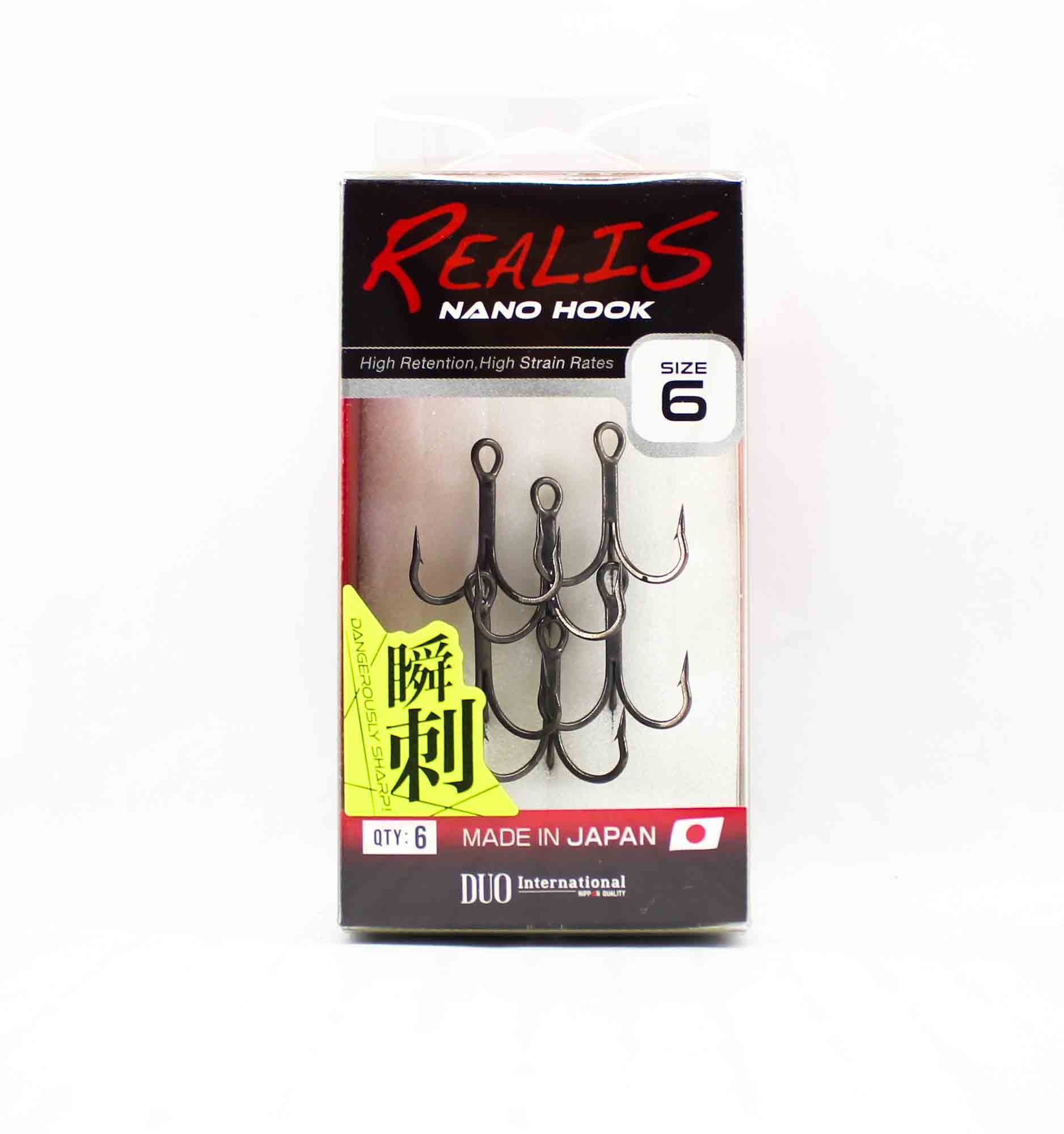 Duo Treble Hook Realis Nano Size 6 , 6/pack (1751)