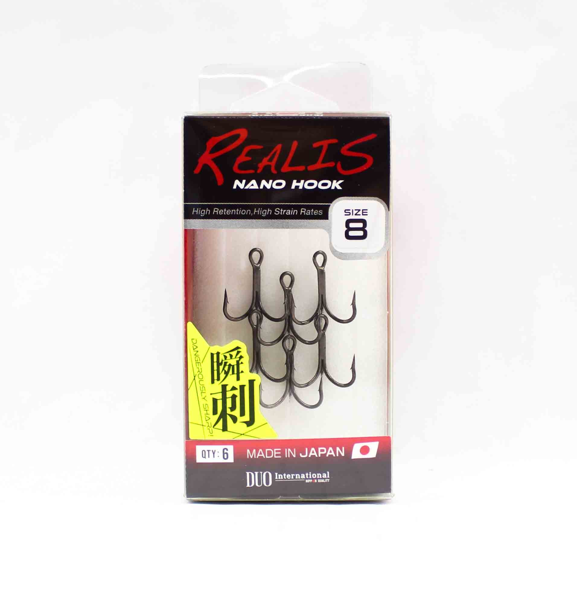 Duo Treble Hook Realis Nano Size 8 , 6/pack (1768)