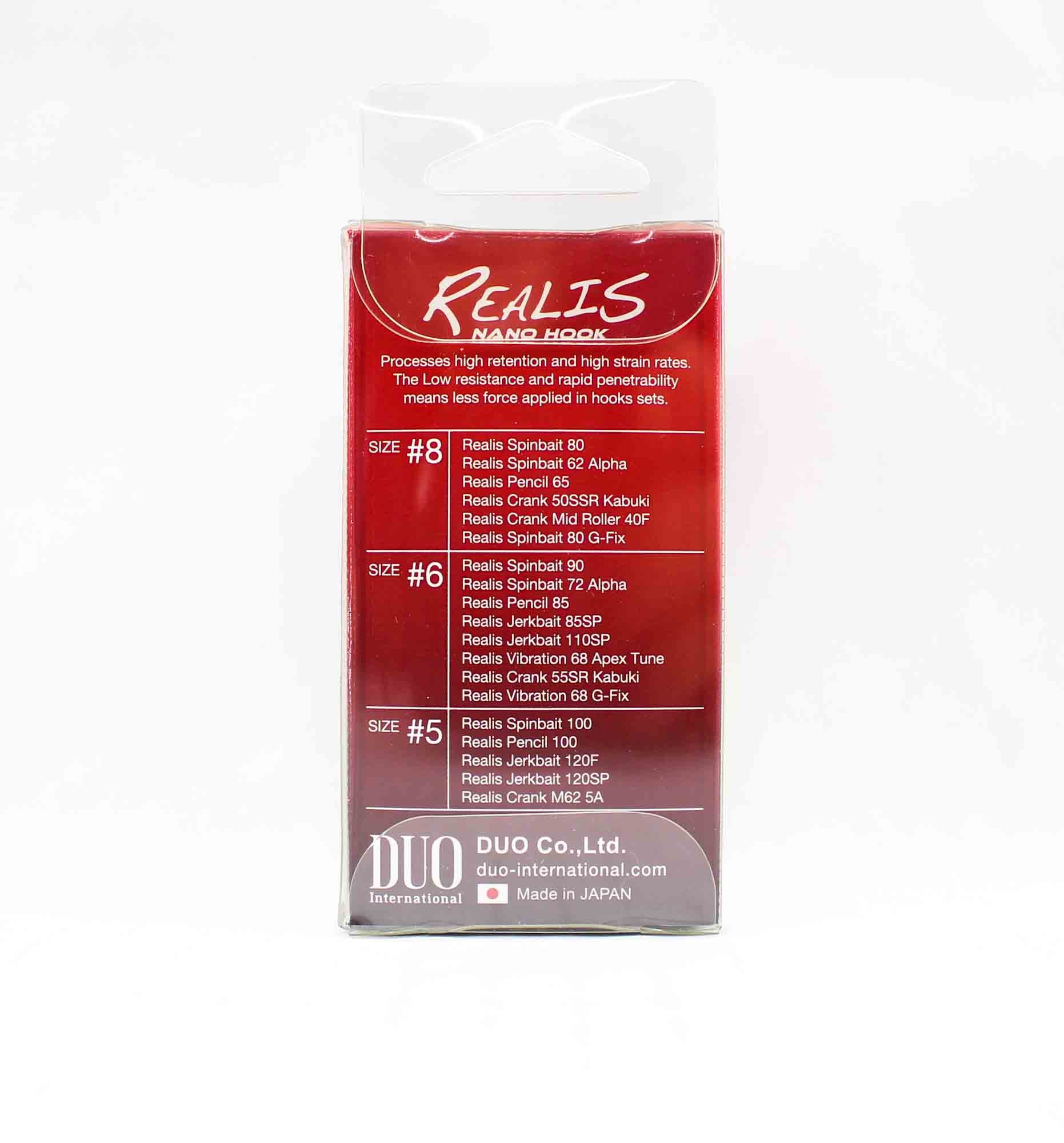 Duo Treble Hook Realis Nano Size 8 , 6/pack (1768)