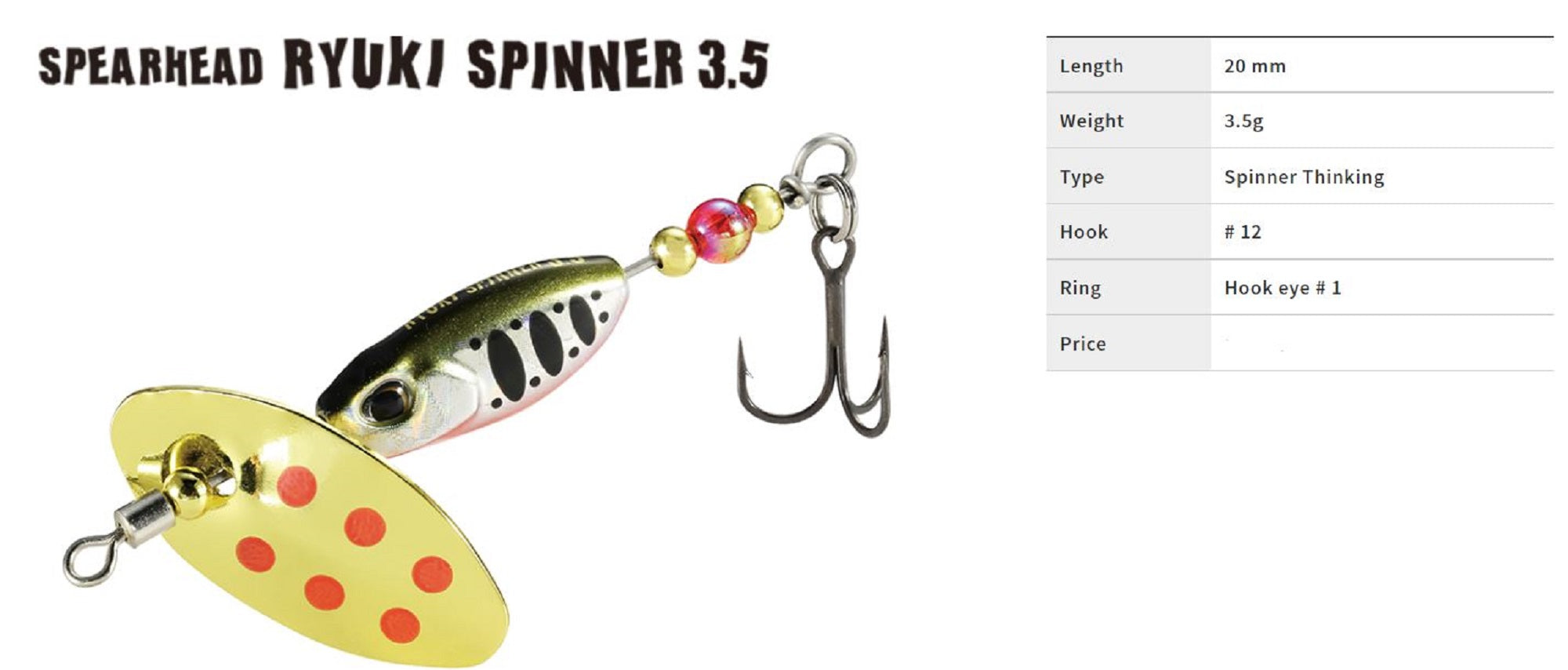 Duo Ryuki Spinner 5 grams 20 mm Sinking Lure PHA0055 (7388)