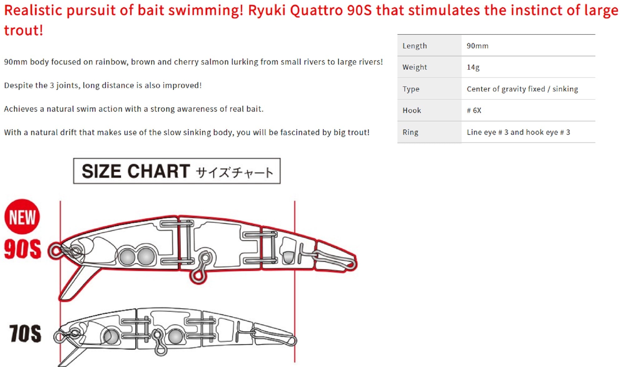 Duo Spearhead Ryuki 90S Quattro Sinking Lure CDA4013 (8156)