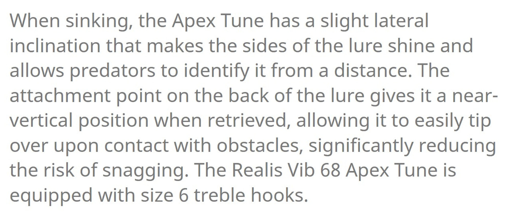 Duo Realis Apex Tune Vibration 68 Sinking Lure ACC3059 (8965)