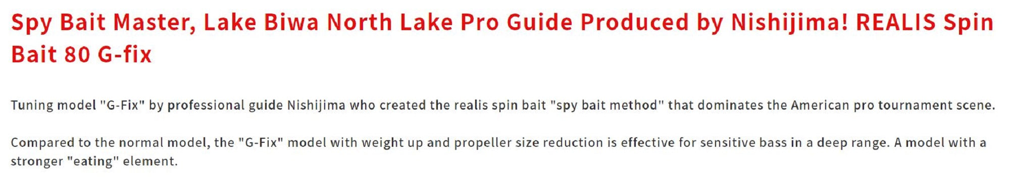 Duo Realis Spin Bait 80 G Fix spinbait spybait Sinking Lure CMA3340 (3259)