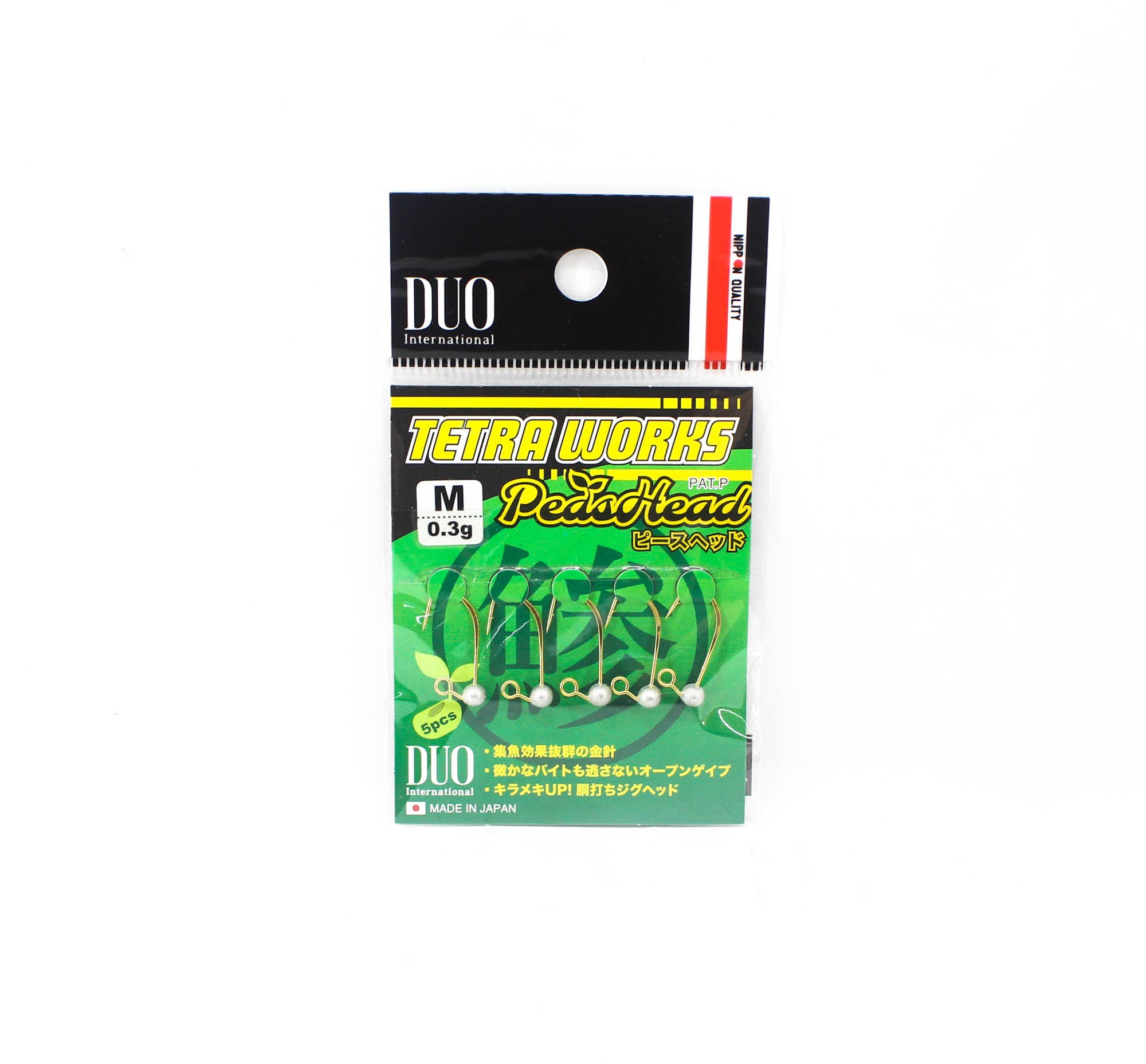 Duo Tetra Works Pea Head 0.3 grams Size M, 5/pack 0.3g (6403)