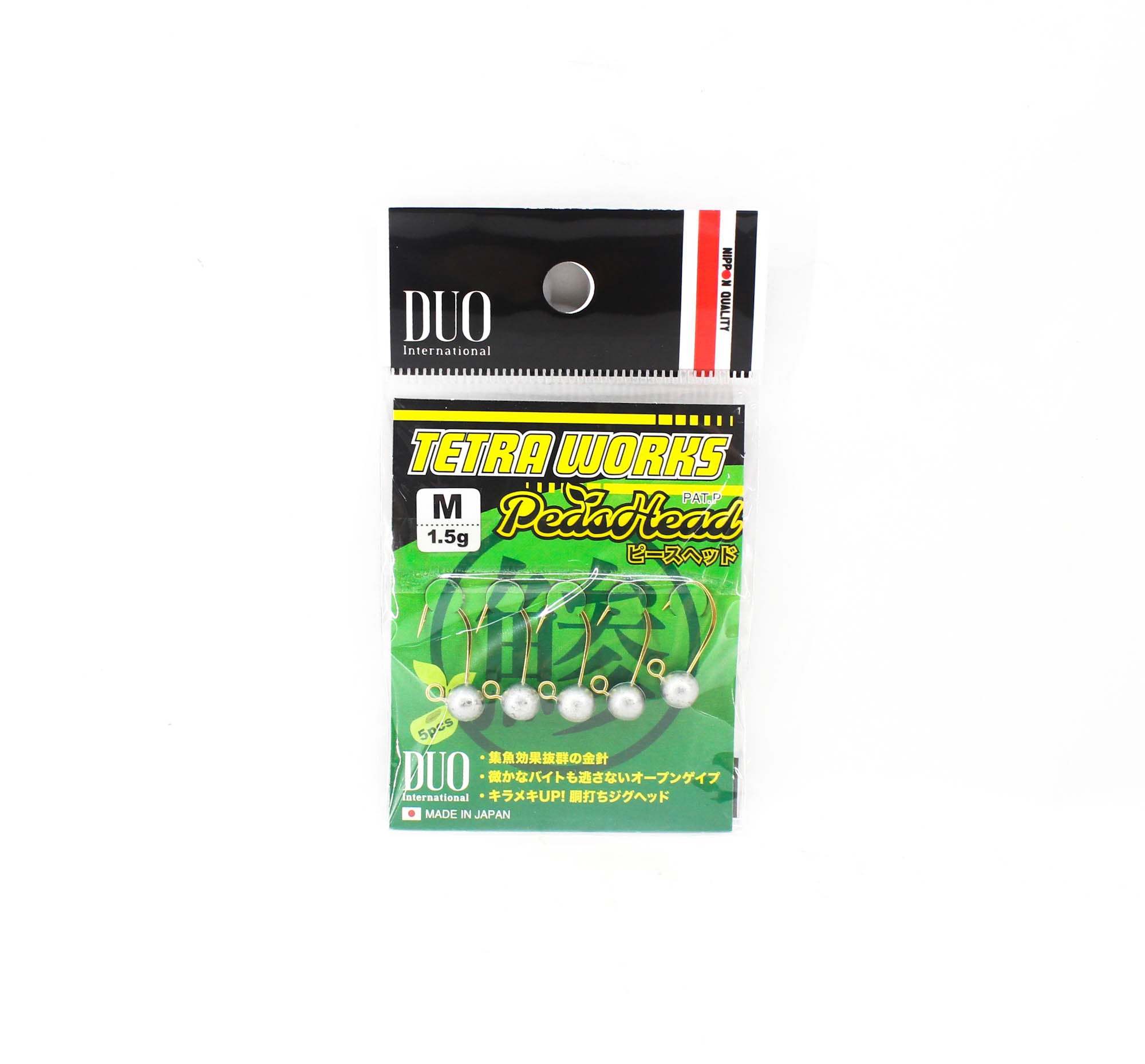Duo Tetra Works Pea Head 1.5 grams Size M, 5/pack 1.5g (6458)