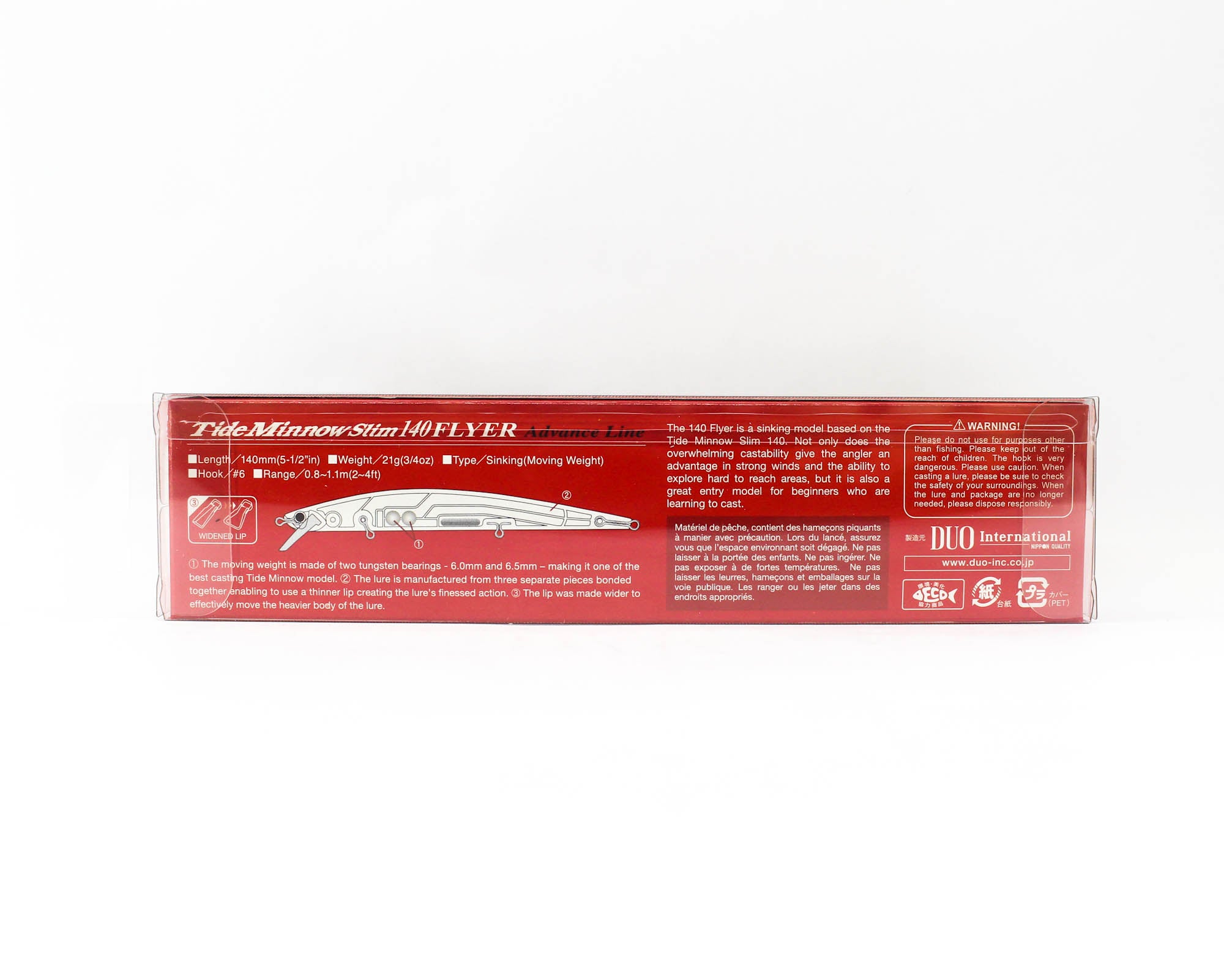 Duo Tide Minnow Flyer Slim 140 Sinking Lure AHA0639 (9947)