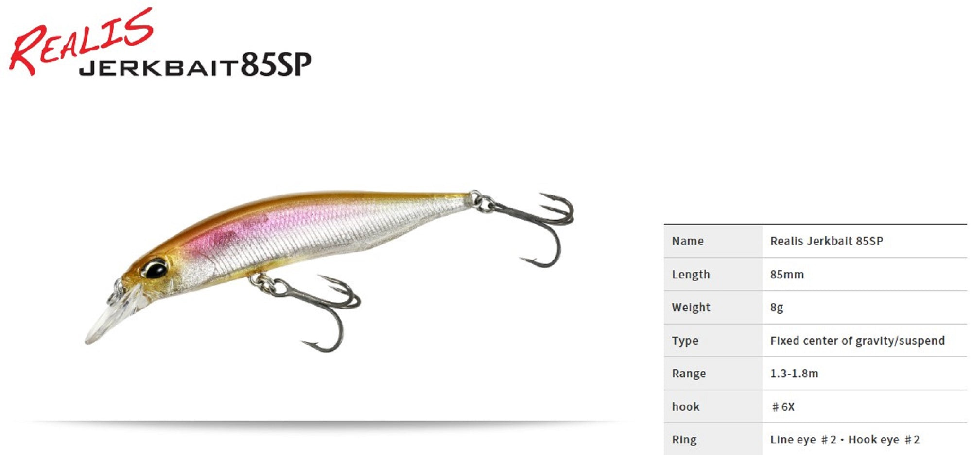 Duo Realis Jerkbait 85SP Suspend Lure ACCZ126 (2022)