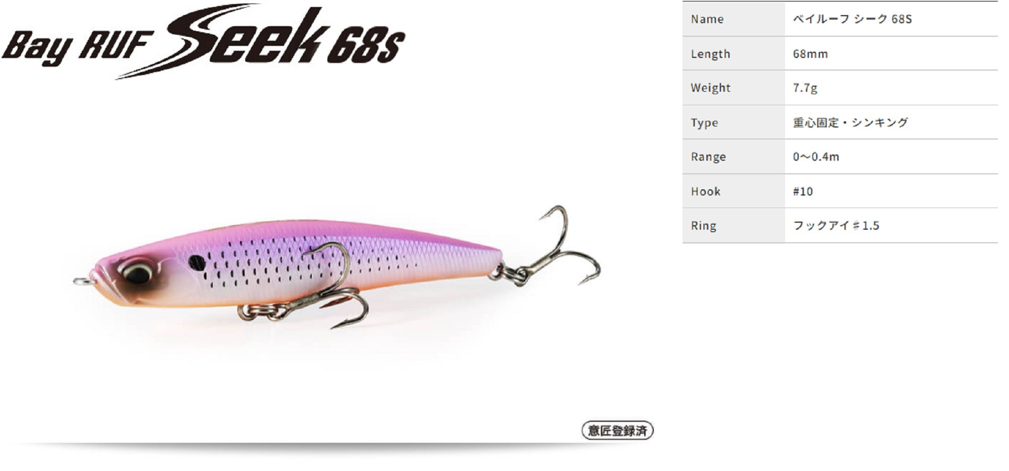 Duo Bay Ruf Seek 68S Sinking Lure CEA0674 (6143)