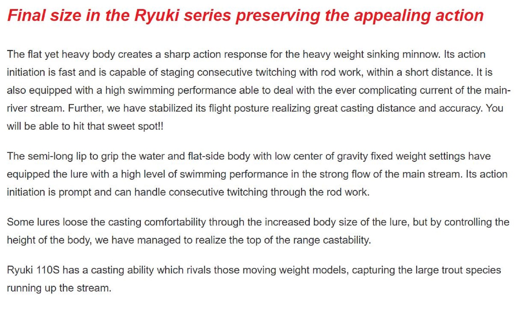 Duo Spearhead Ryuki 110S SW Sinking Lure ADA0037 (1260)