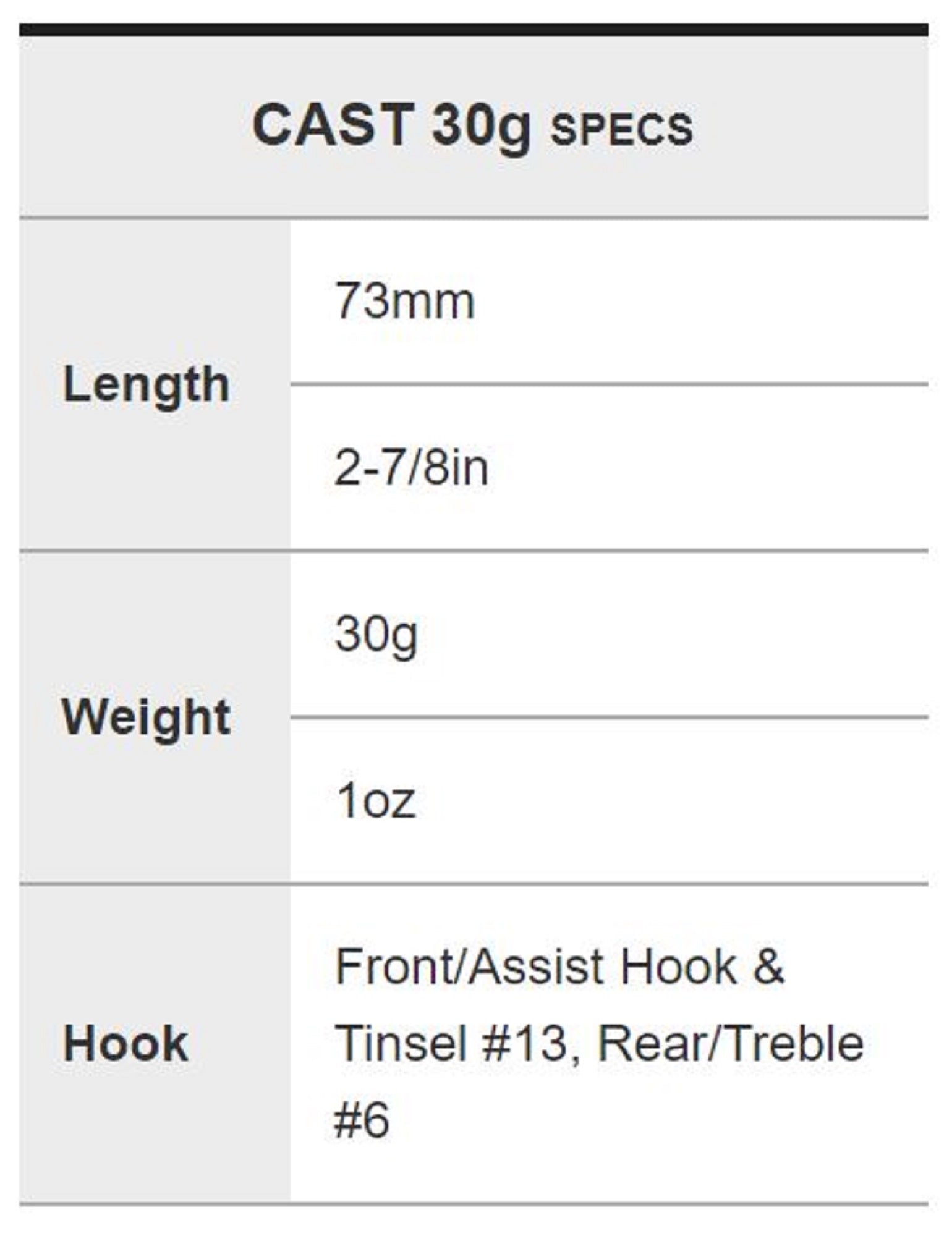 Duo Metal Jig Drag Metal Cast Slim 30 grams ACC0672 (8399)