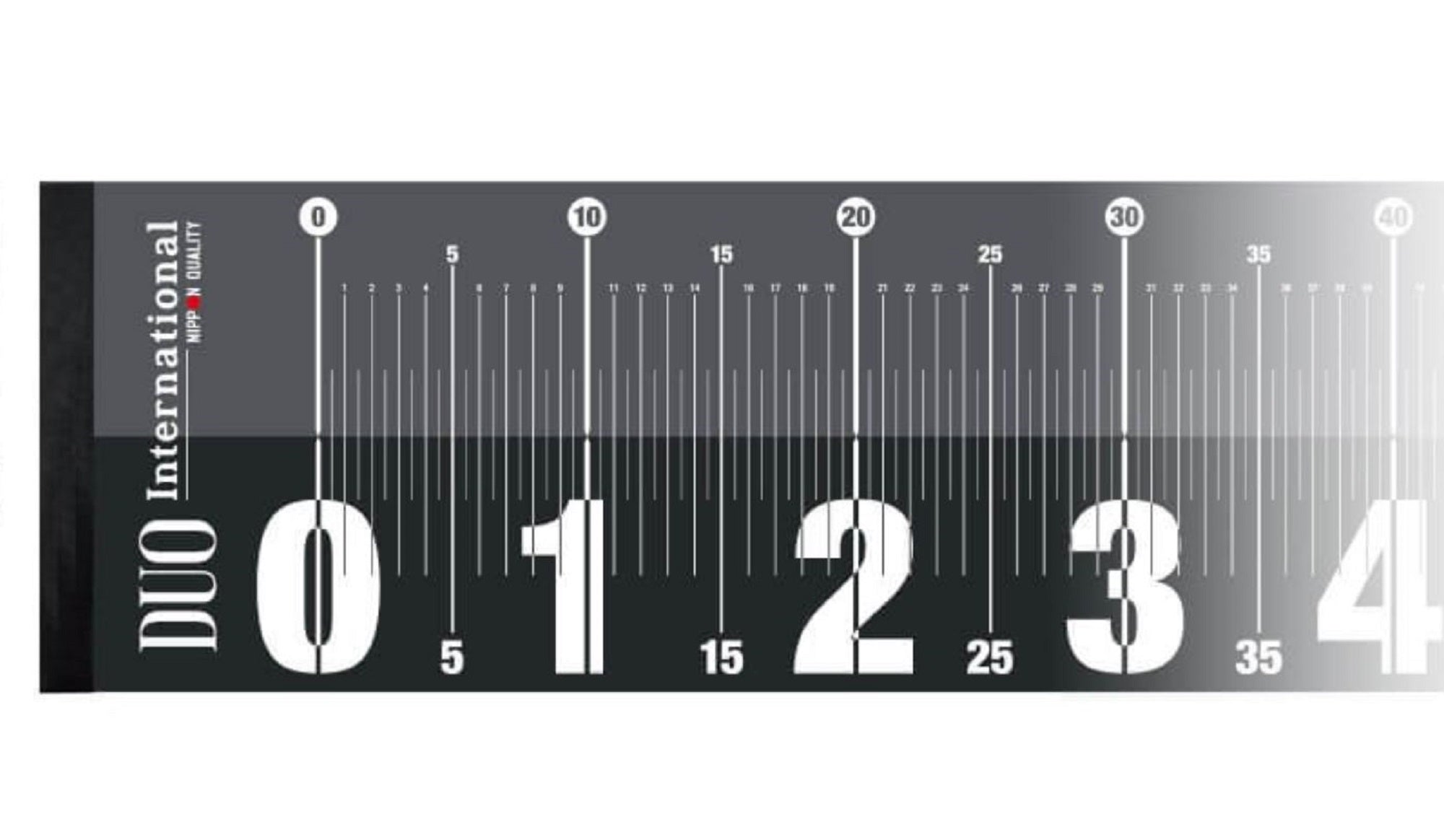 Duo Measure Fish Measuring Tape Wide 115 cm Black (0460)