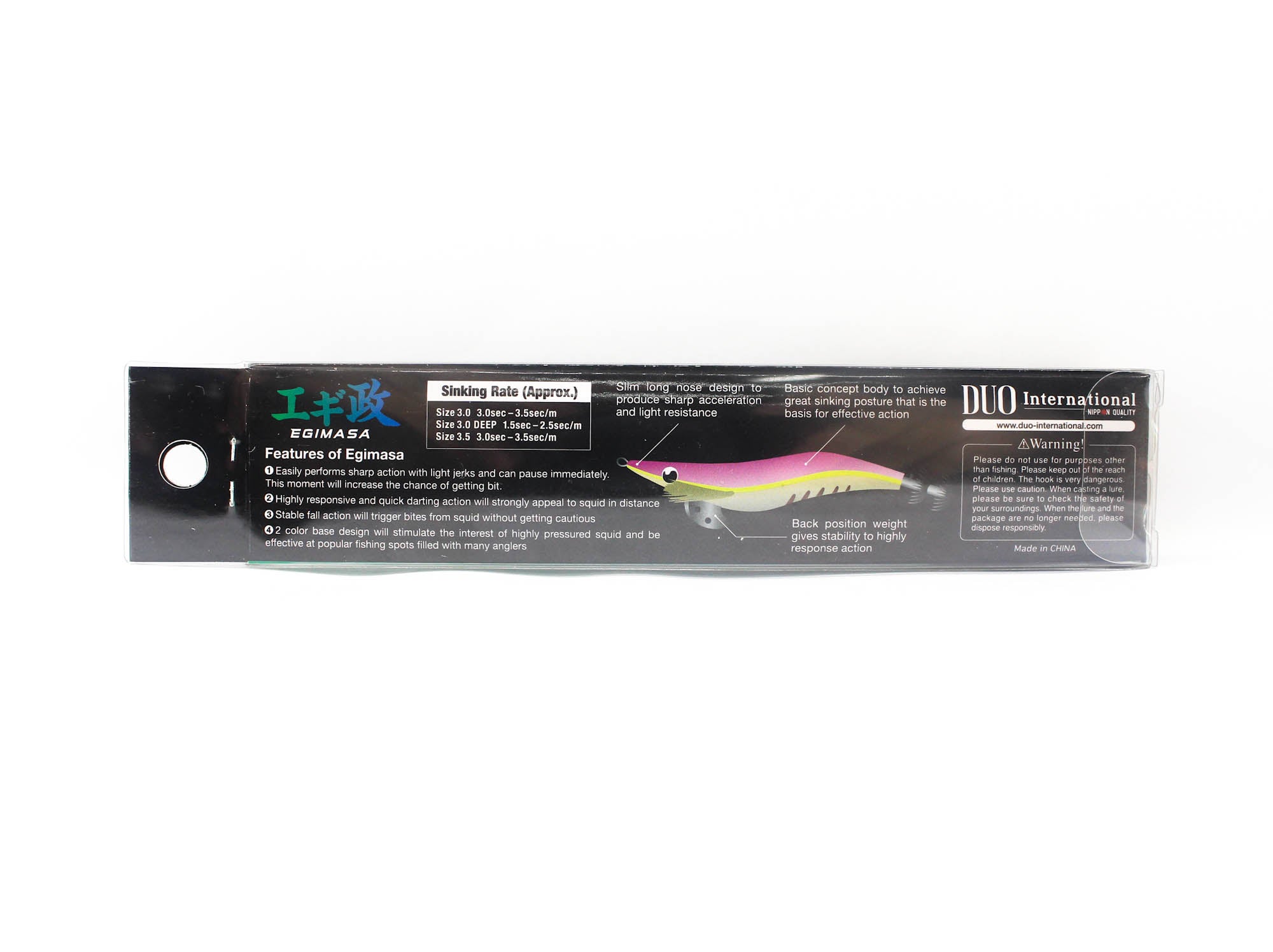 Duo Egimasa Squid Jig 3.0 17 grams 3.5 sec/m CCC6003 (0958)