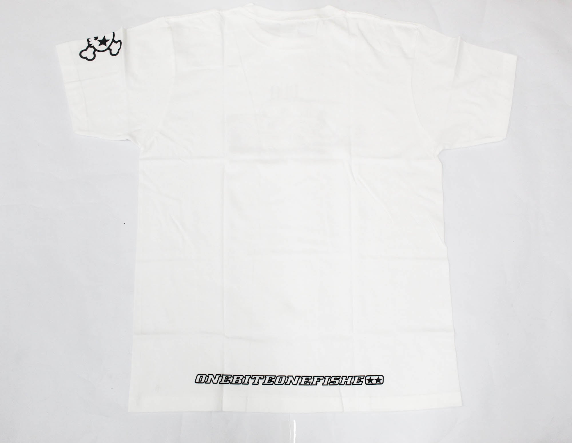 One Bite One Fish T Shirt OBOF Hit The Road White Size L (9258)