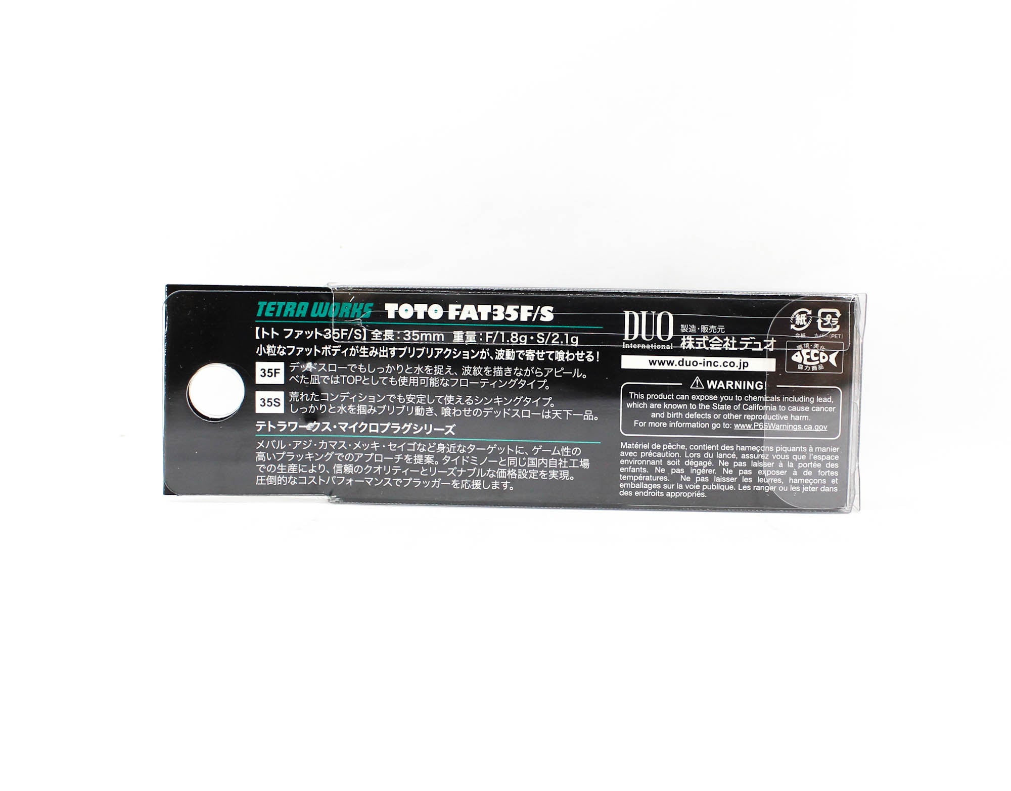 DUO Leurres Tetra Works Toto Fat 35F - Leurres Durs DUO Leurres Tetra Works Toto Fat 35F - Leurres Durs