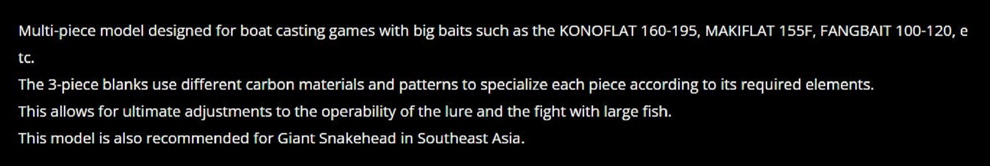 Duo Rod Baitcast Rei Shaft RS-69XHC Max P.E 4.0 (0466)