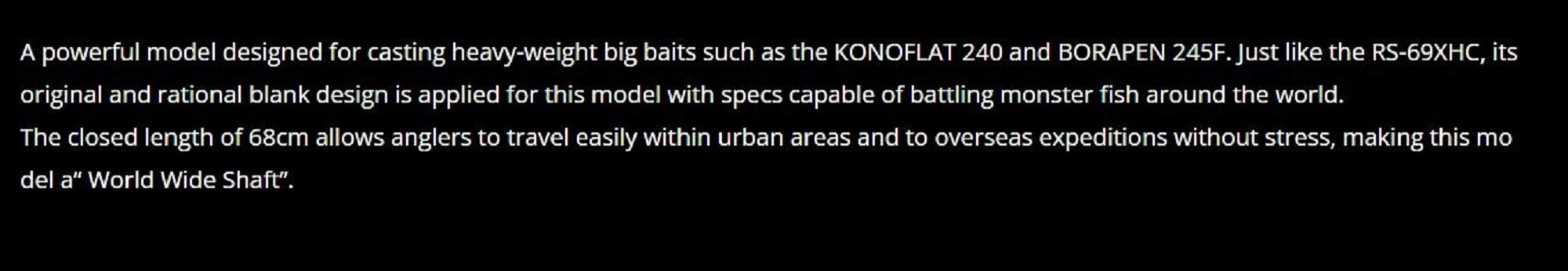 Duo Rod Baitcast Rei Shaft RS-63XXHC Max P.E 6.0 (0473)