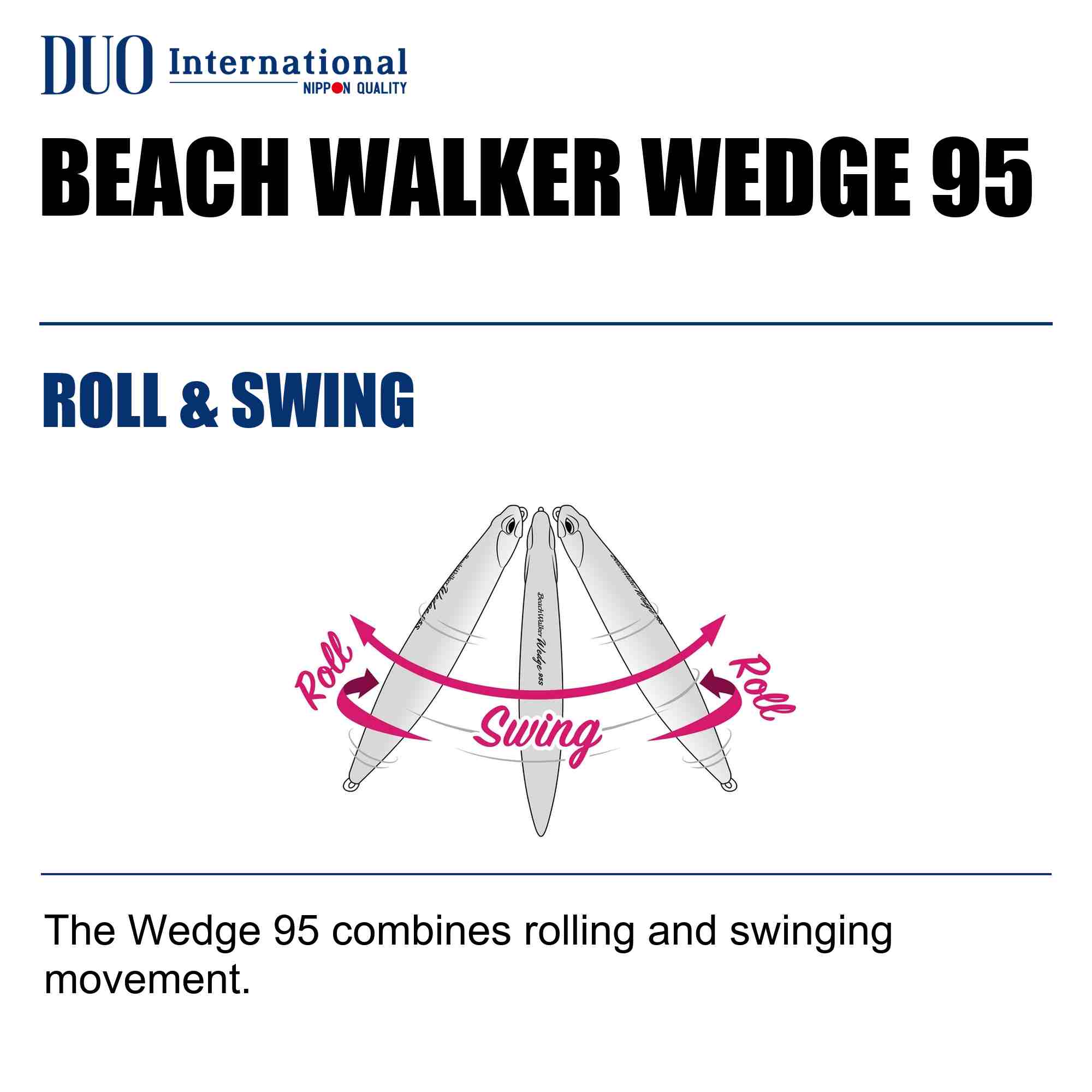 Duo Beach Walker Wedge 95 mm 30 grams Sinking Lure CCC0810 (9162)