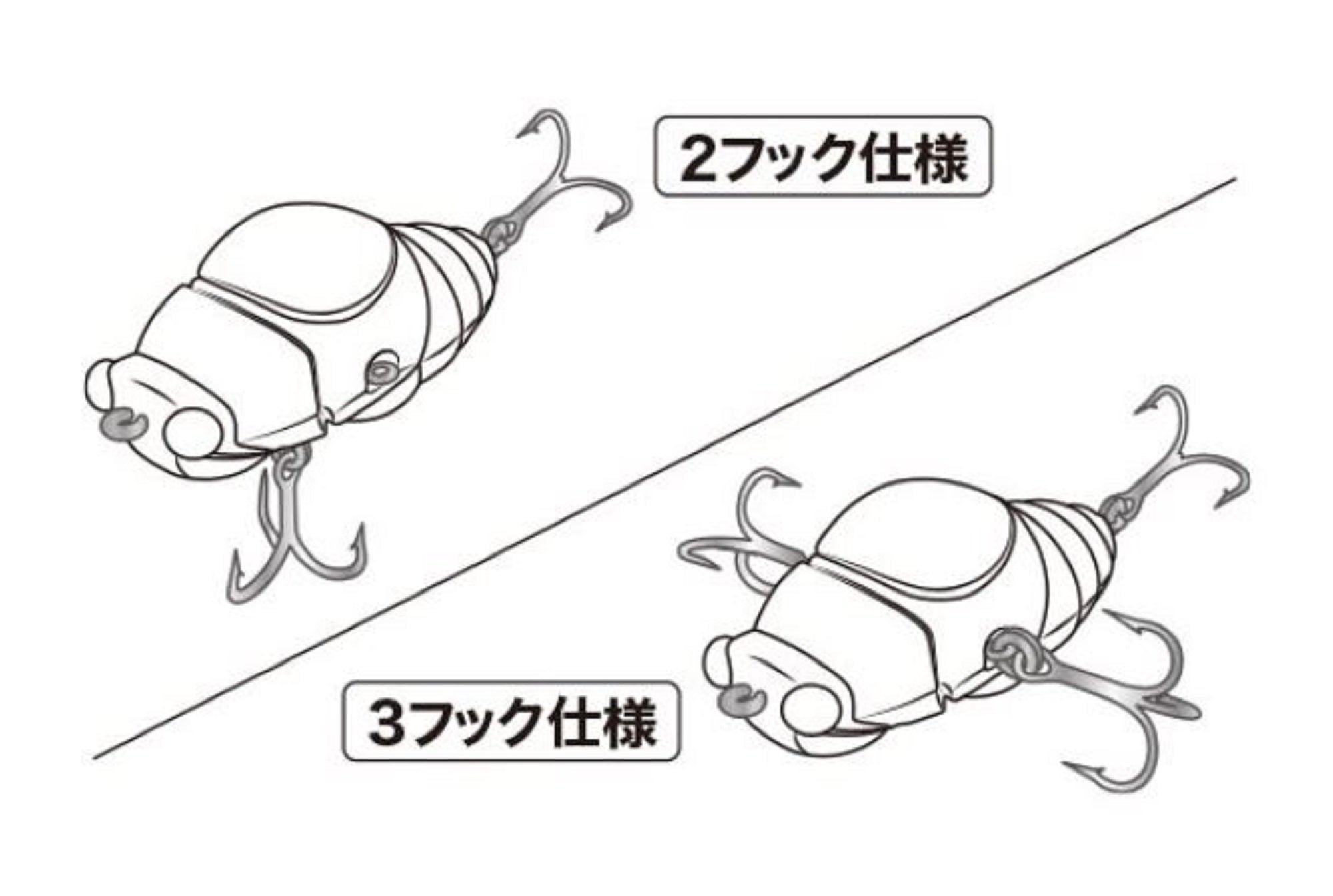 Duo X D-3 Treble Hook Shinfukuzemi Size 10 FK-TR #10 (3220)