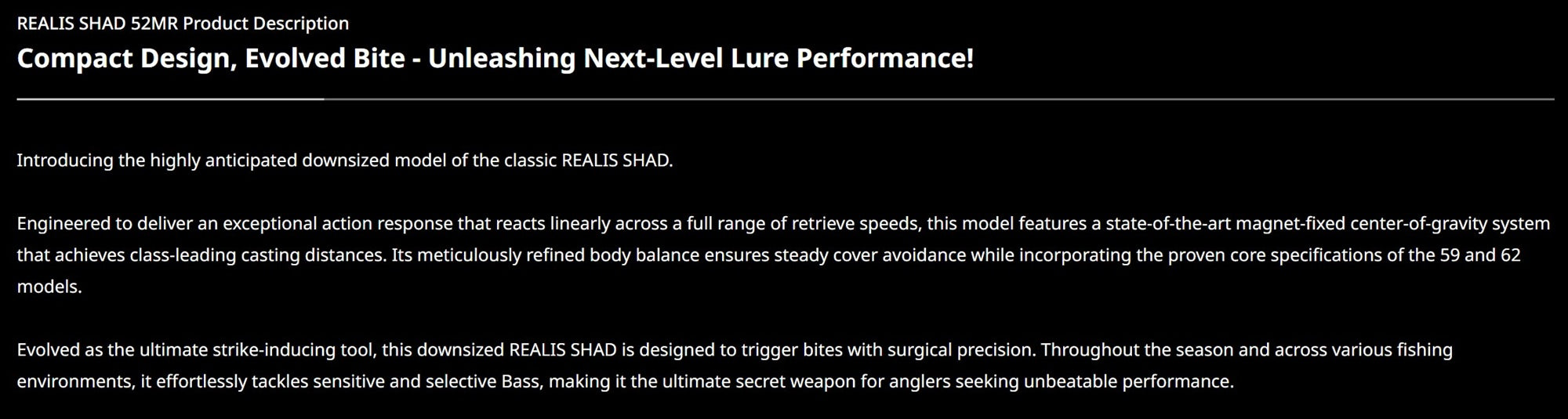 Duo Realis Shad 52 MR Suspend Lure CCC3562 (3961)