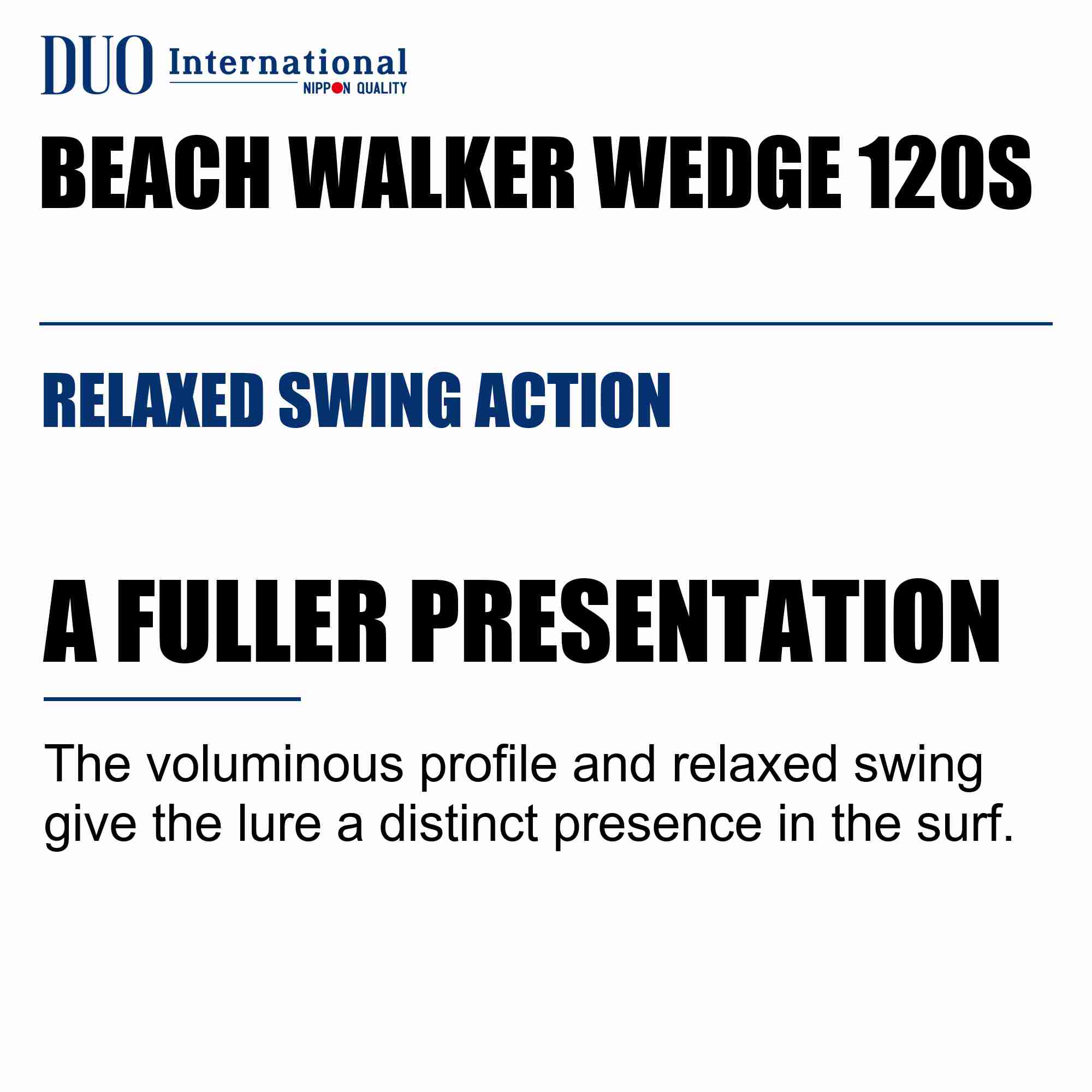 Duo Beach Walker Wedge 120 mm 38 grams Sinking Lure CFAZ548 (4586)